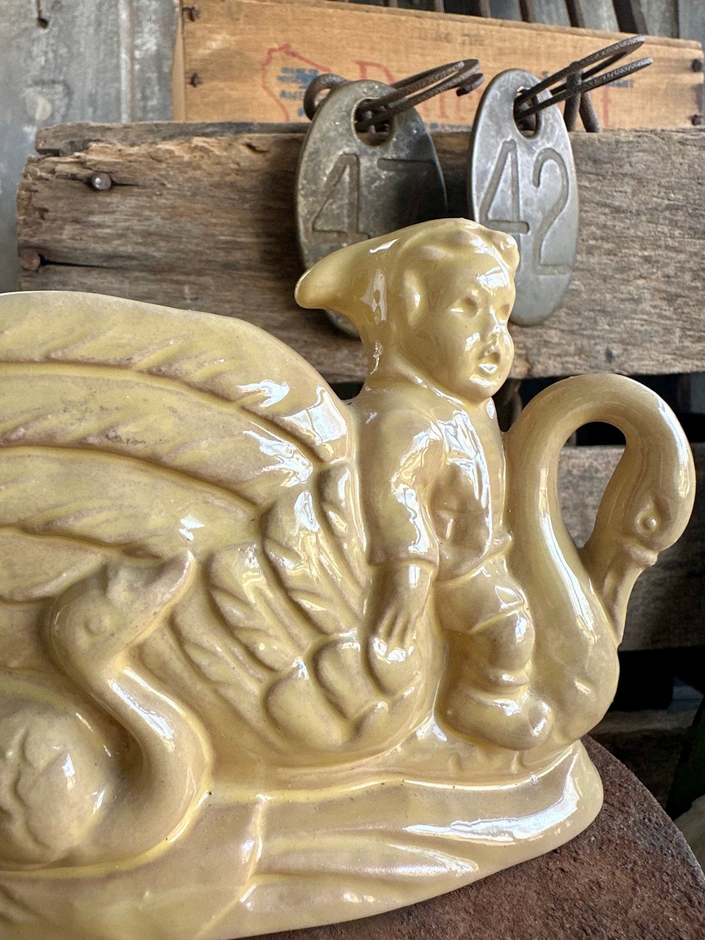 Swans & Boy Planter