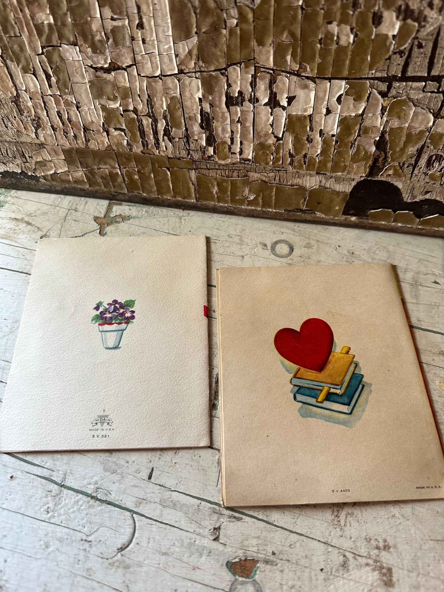 Valentine Teacher Cards Set Of 2