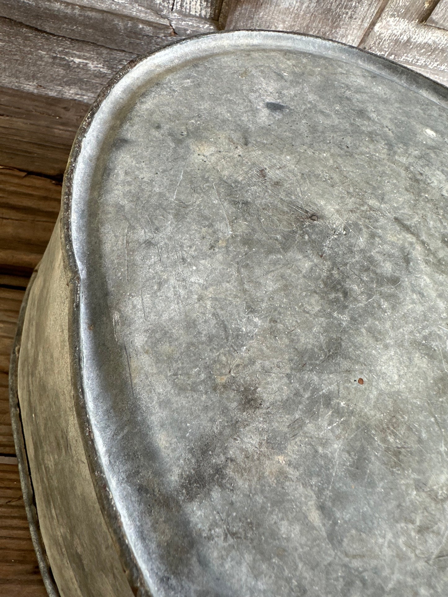 Two Handled Galvanized Oval Pan