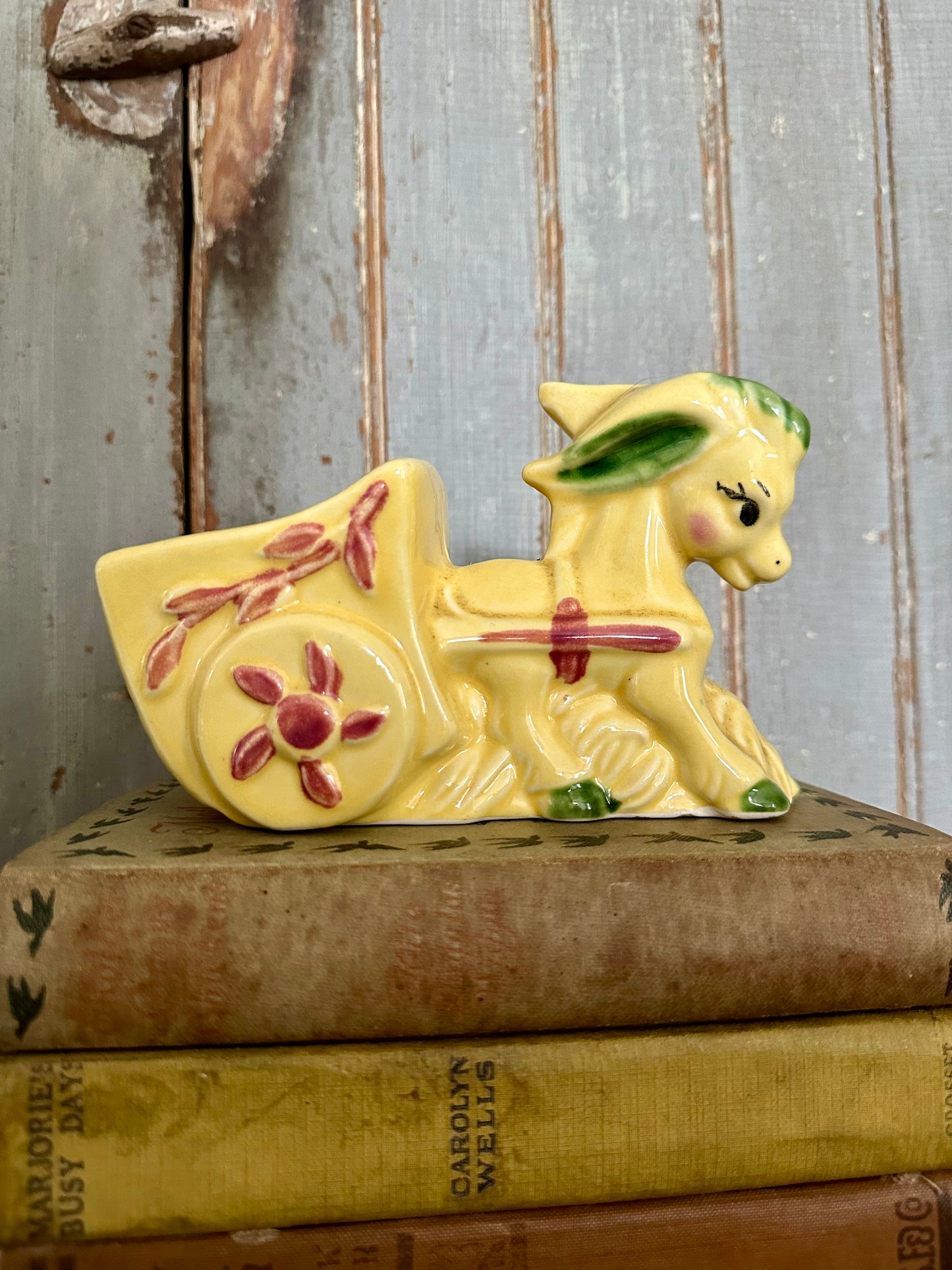 Horse With Wagon Planter