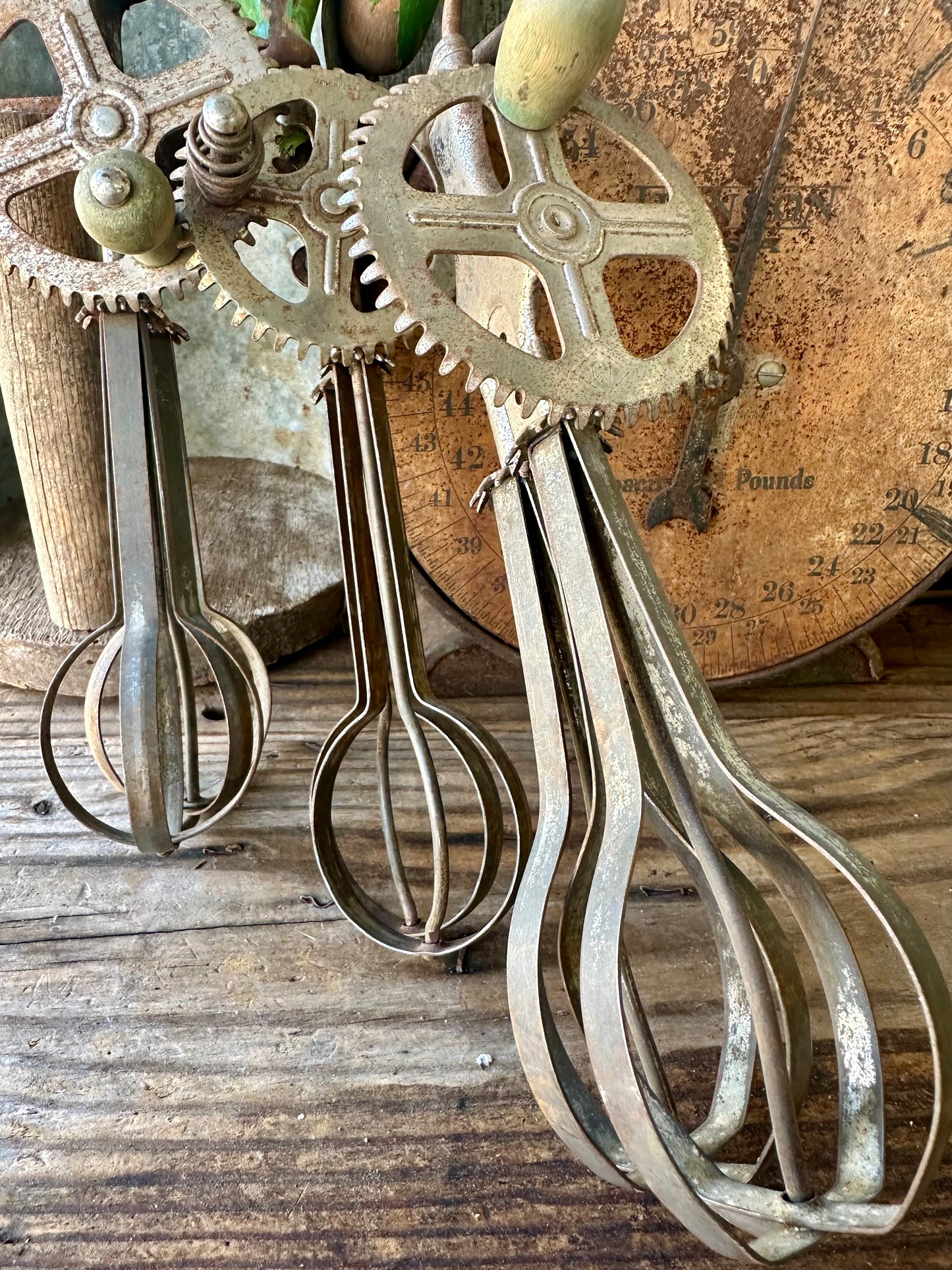 Hand Mixers Green Handle Set Of Three