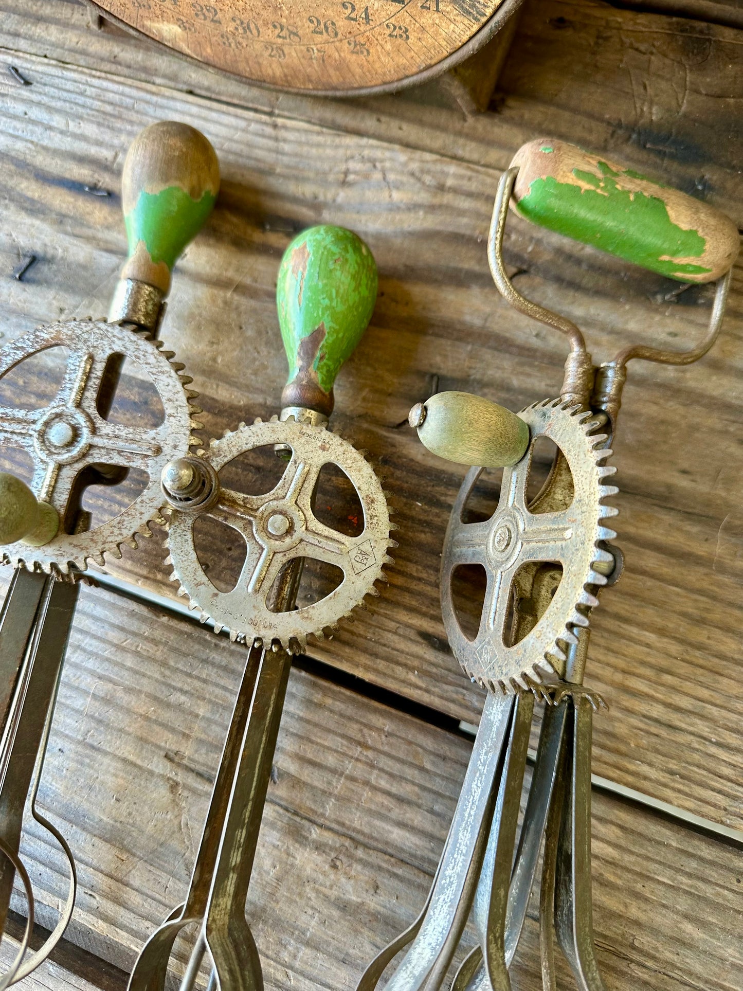 Hand Mixers Green Handle Set Of Three