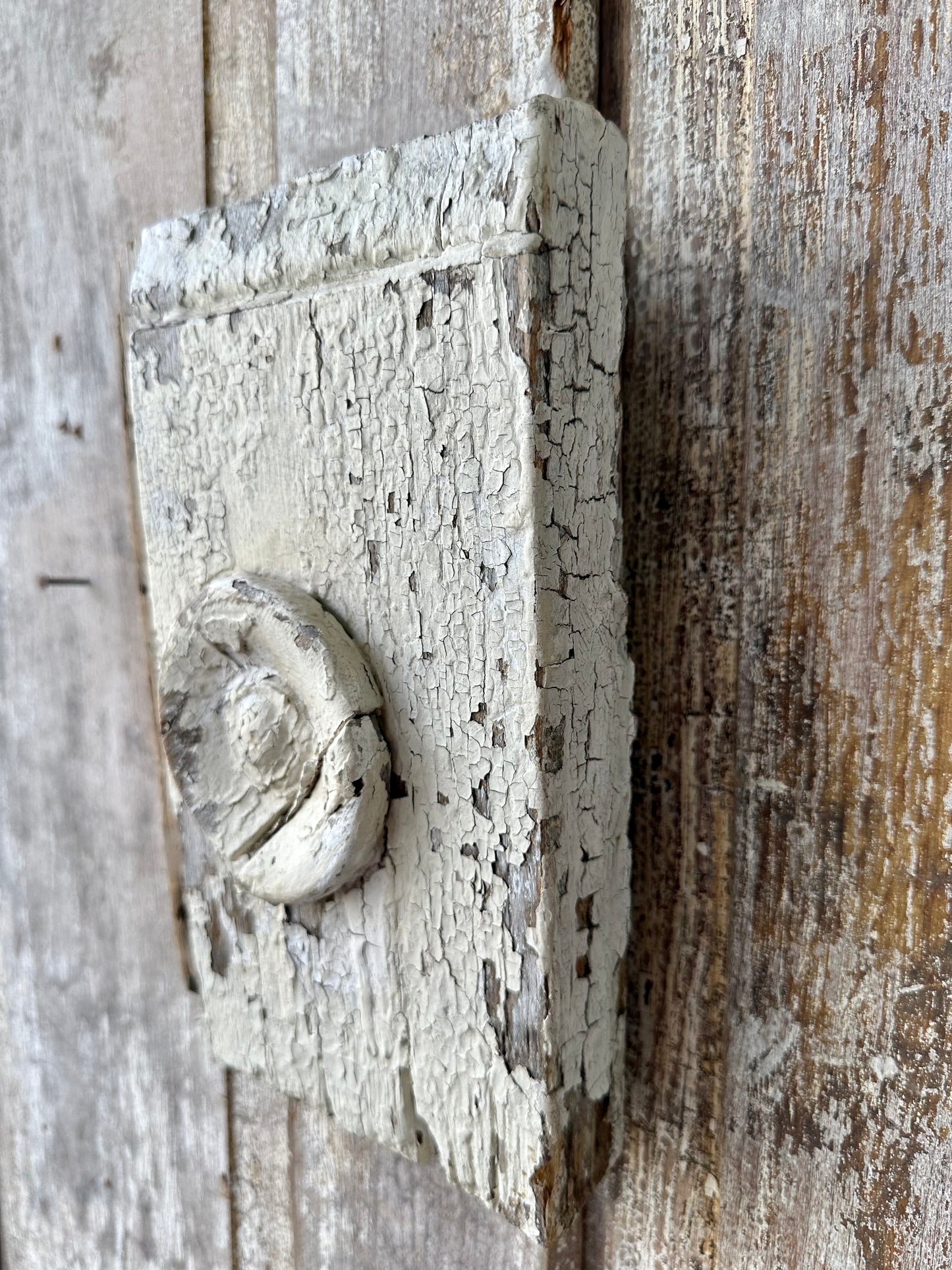 Architectural Salvage Chippy White Hanging Piece