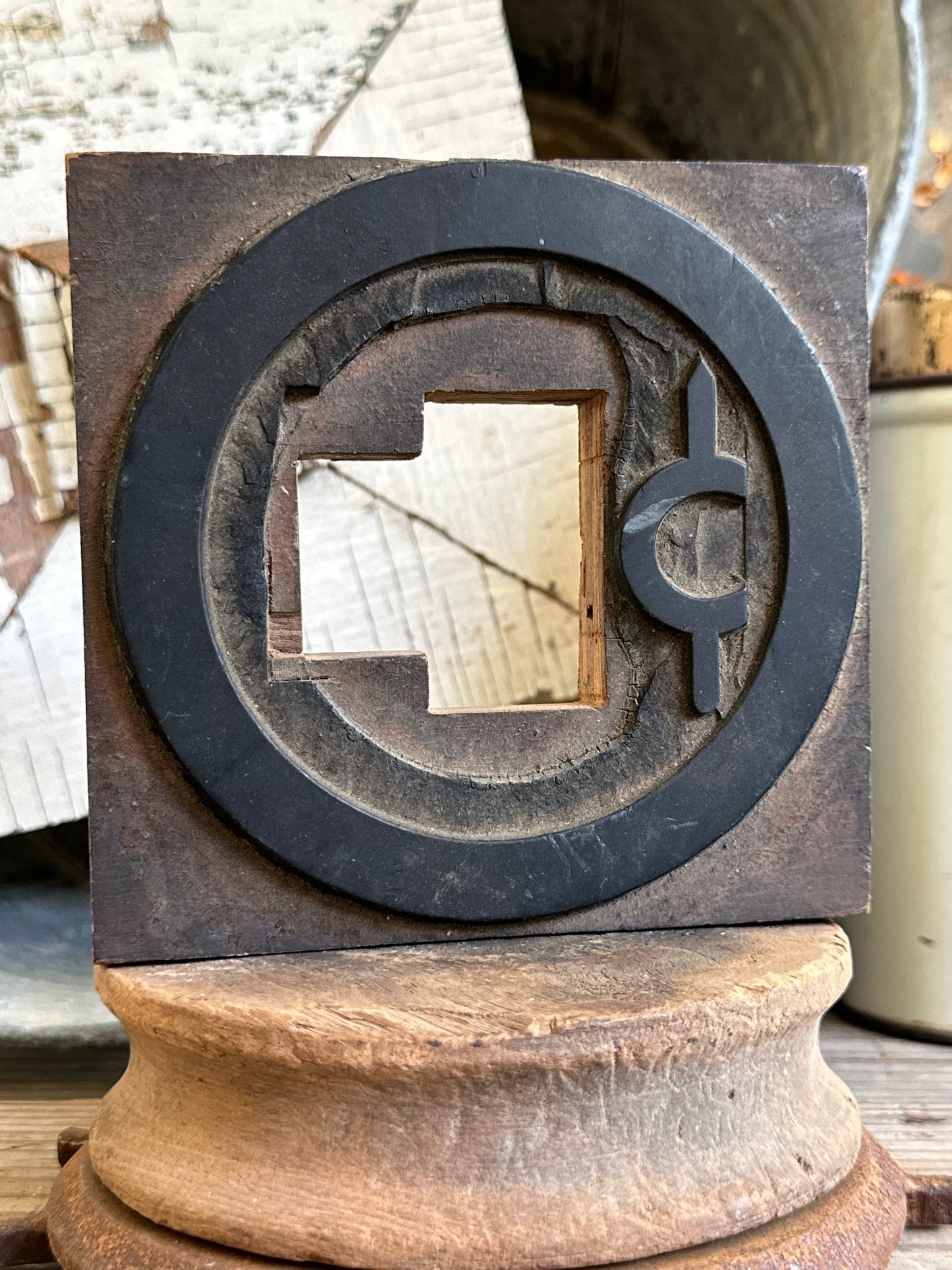 Stamp/Print Base Plate Cent Symbol