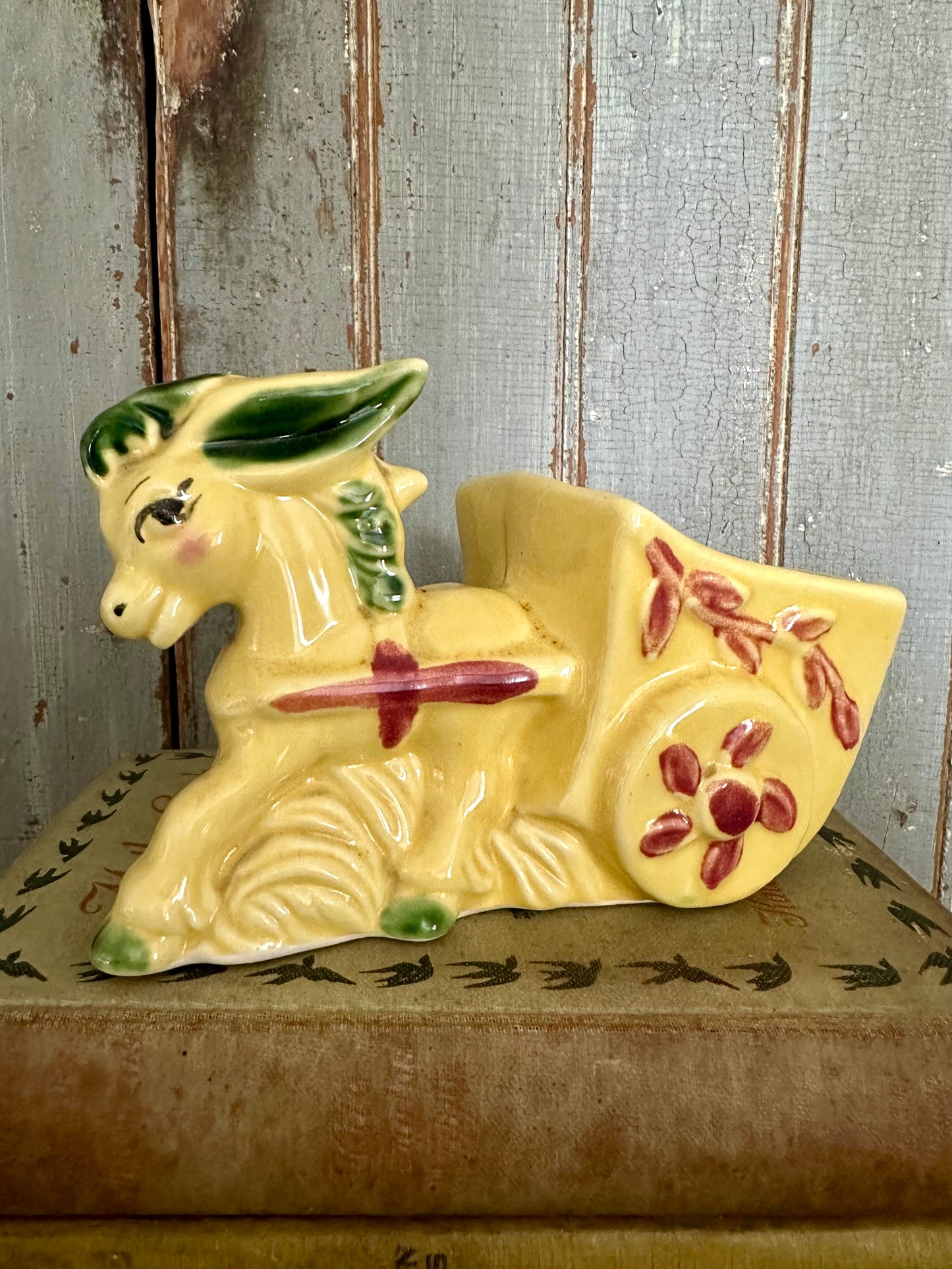 Horse With Wagon Planter