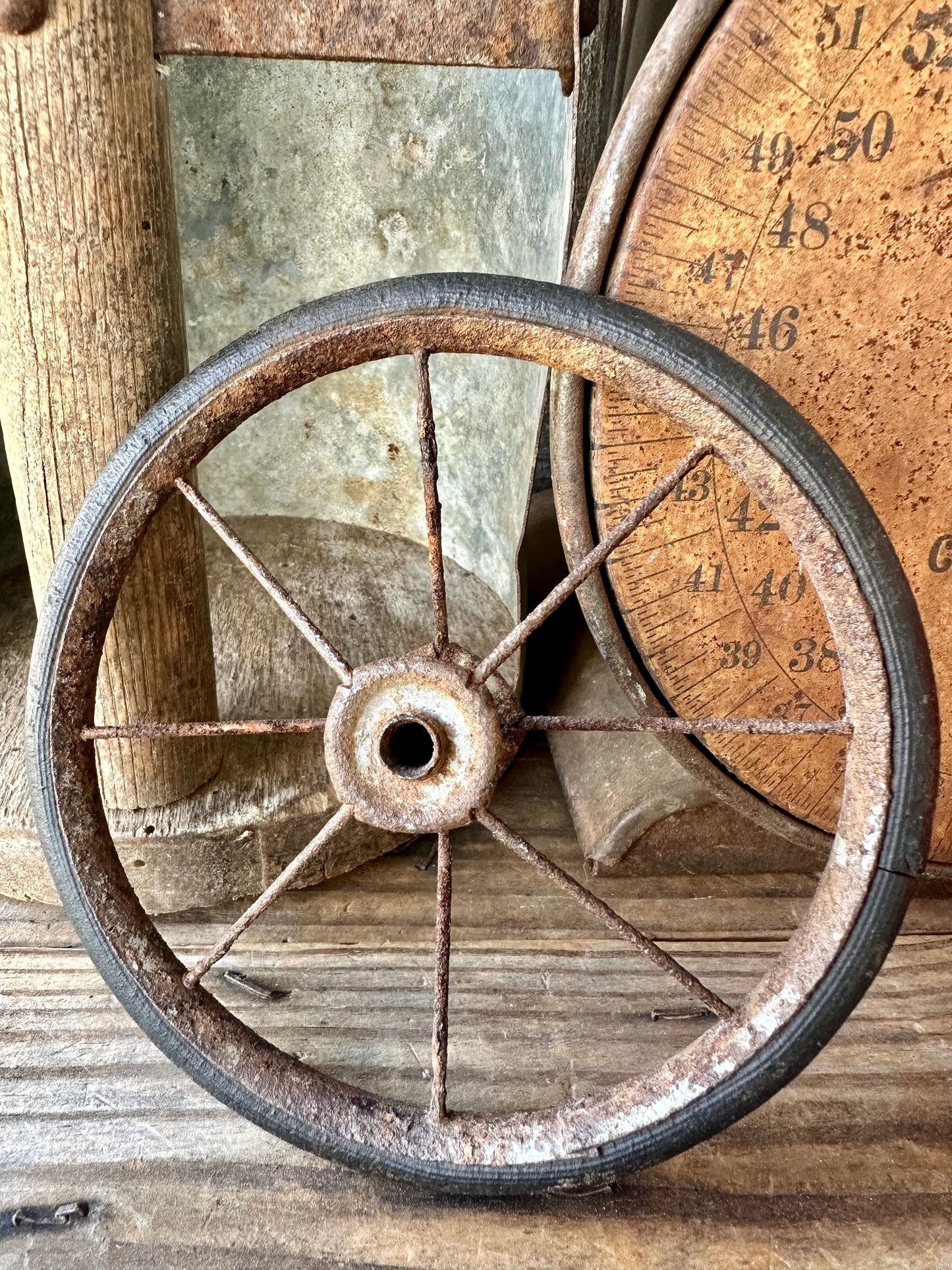 Rusty Metal Wheel 5 1/2"