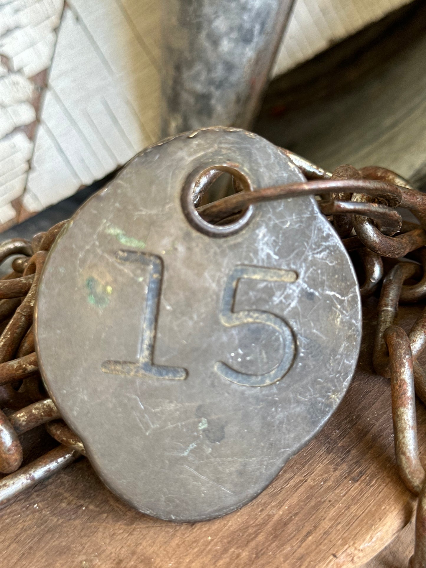 Cattle Tag With Chain #15