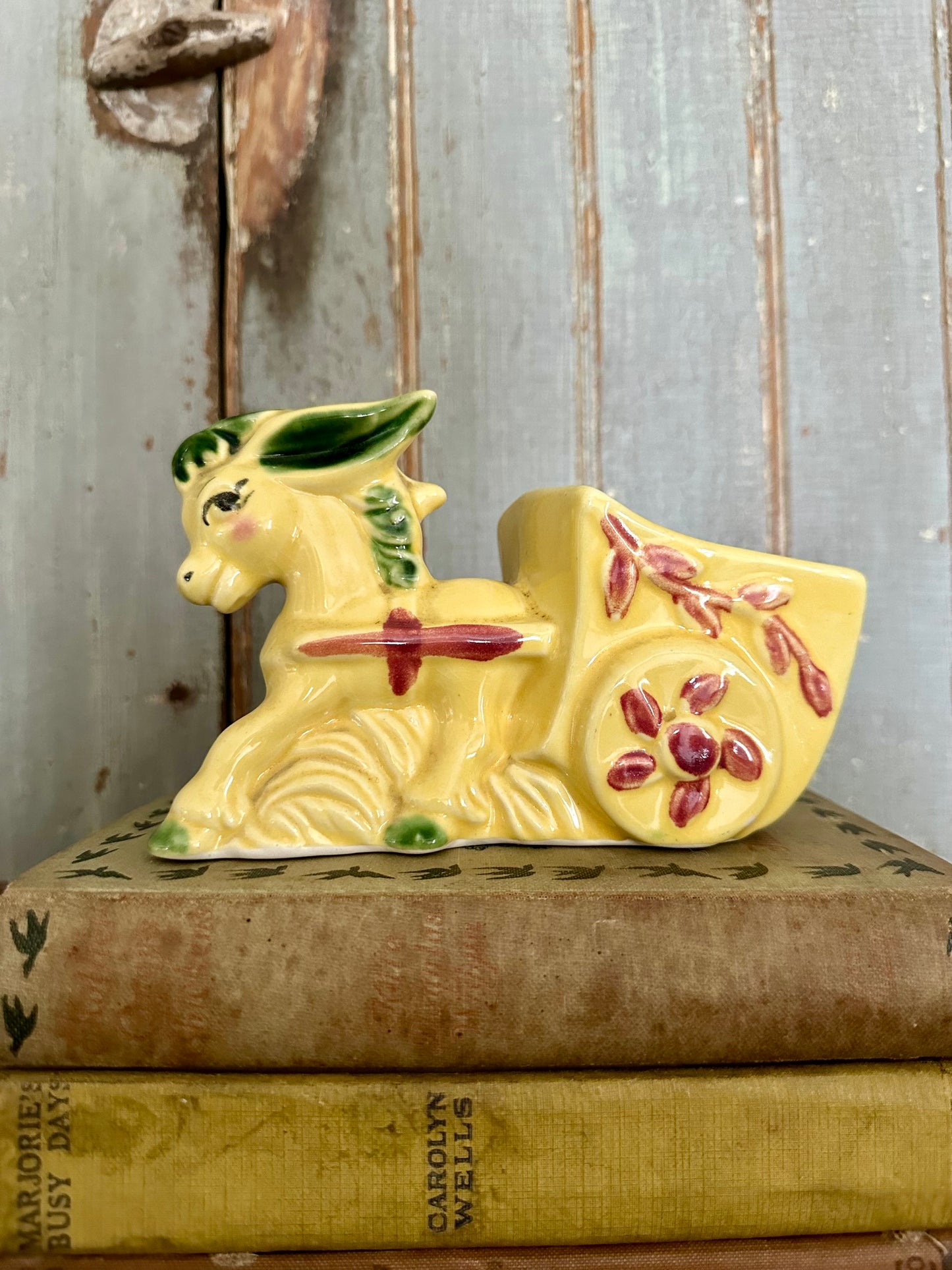 Horse With Wagon Planter