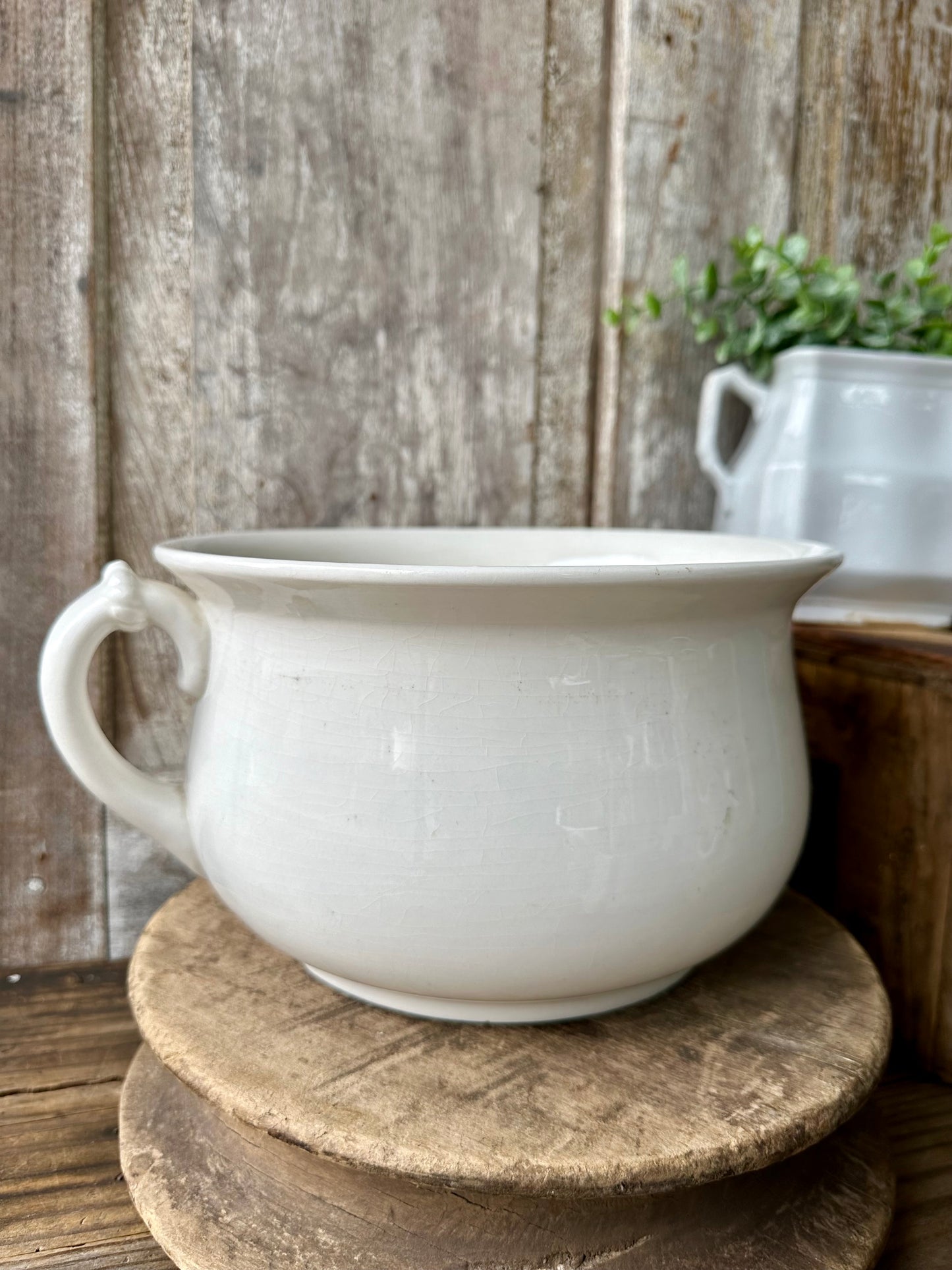 Ironstone Chamber Pot D.E. McNicol East Liverpool