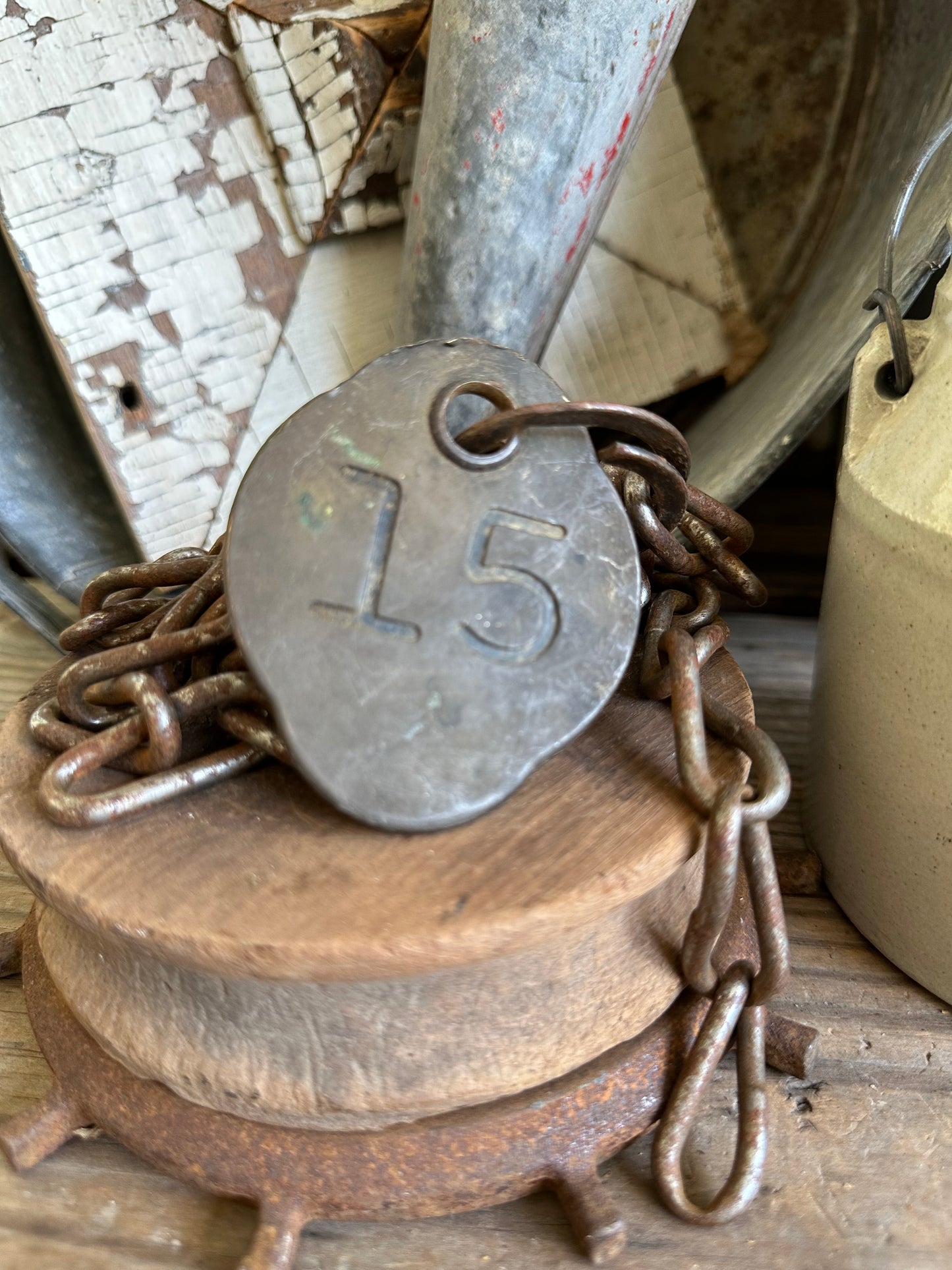 Cattle Tag With Chain #15