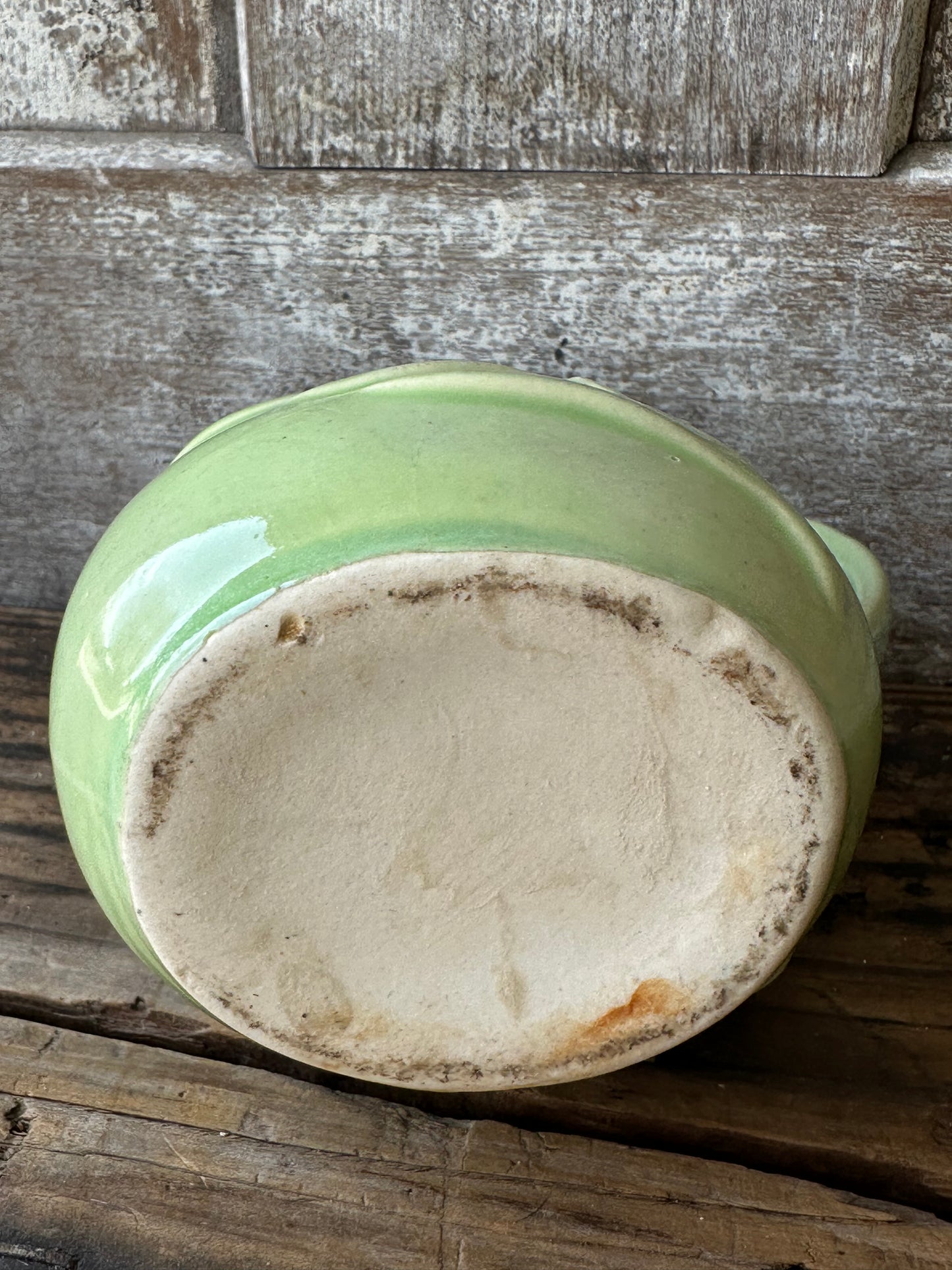 Green Pitcher/Creamer Leaf Pattern