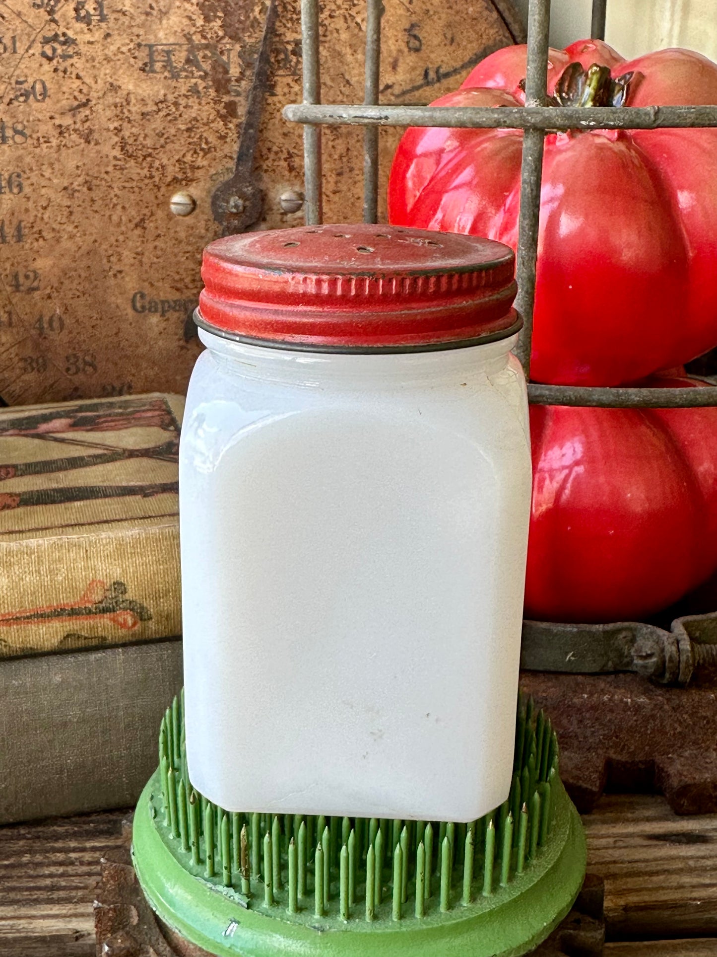 Milk Glass Pepper Shaker