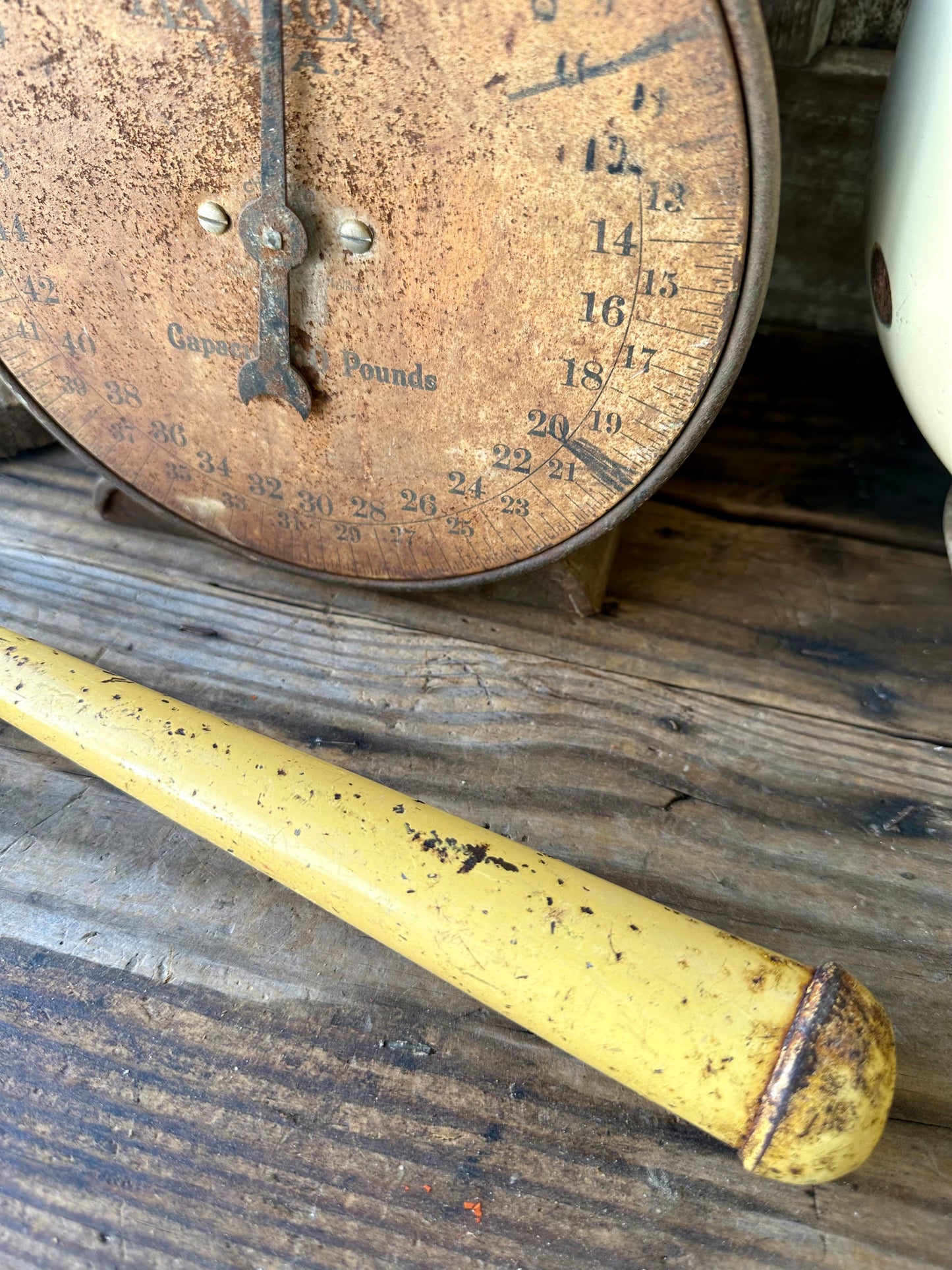 Garden Tool Rusty Yellow Metal Claw