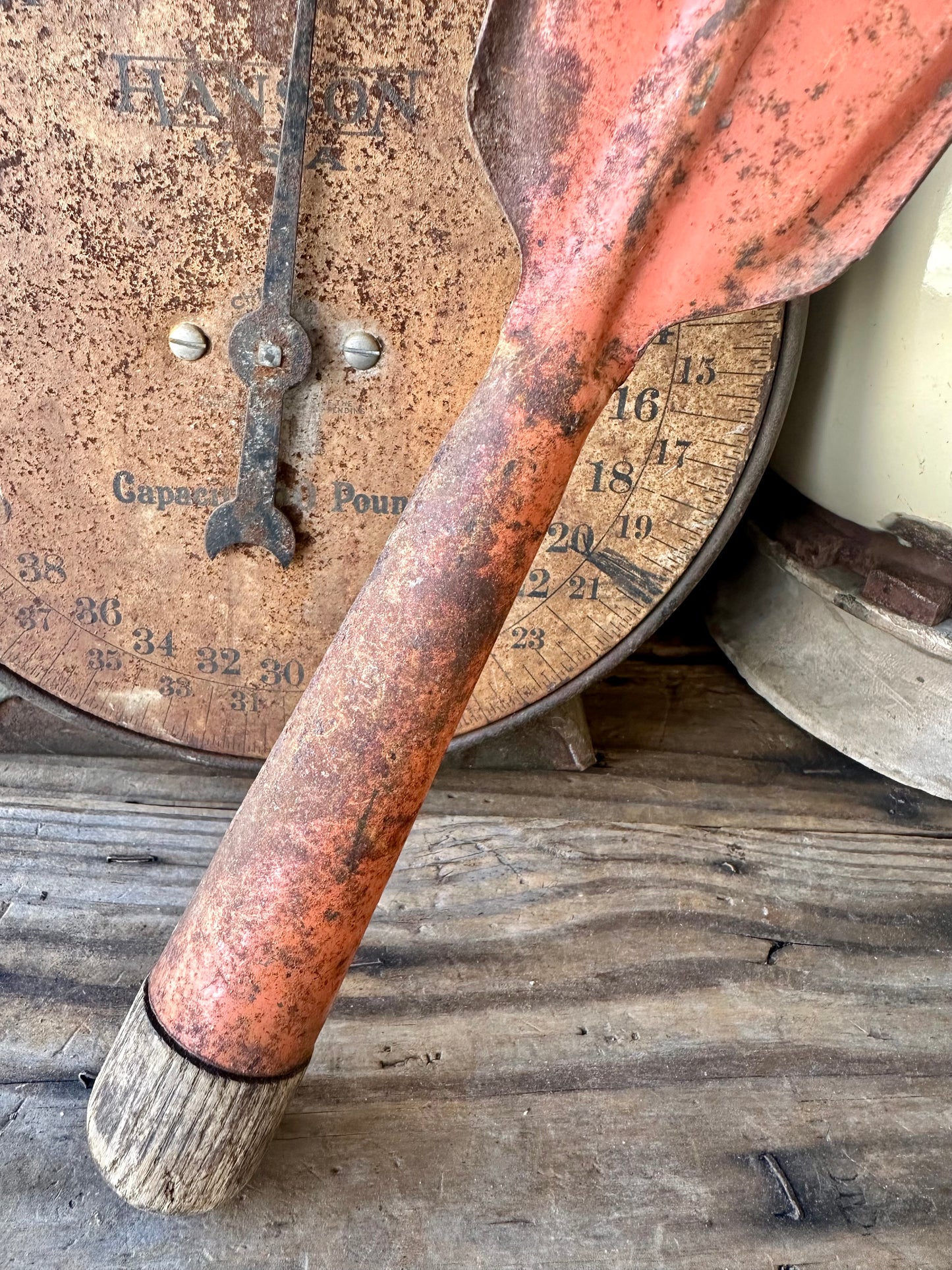 Garden Tool Orange Rusty Metal Claw