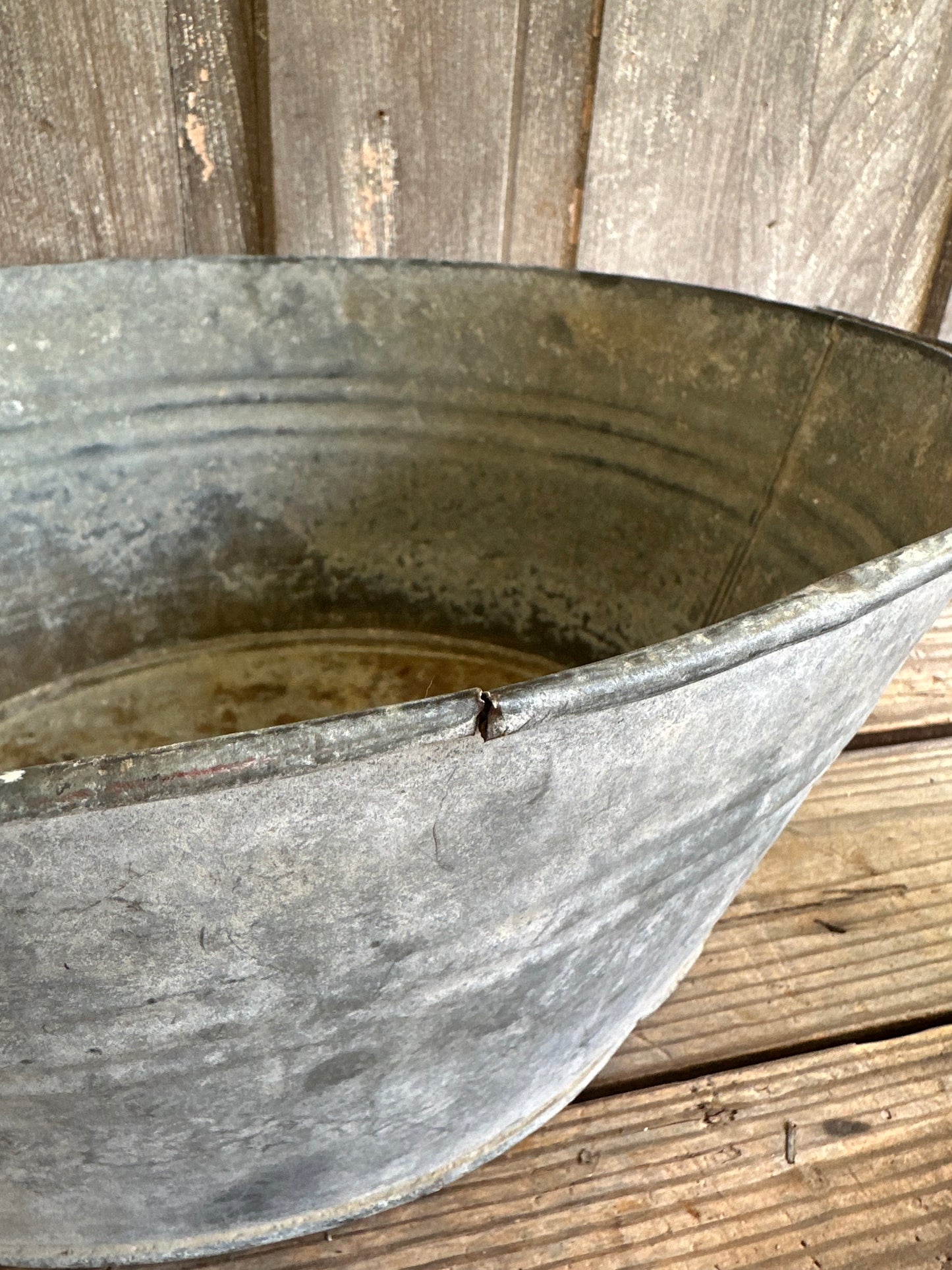 Two Handled Galvanized Oval Pan