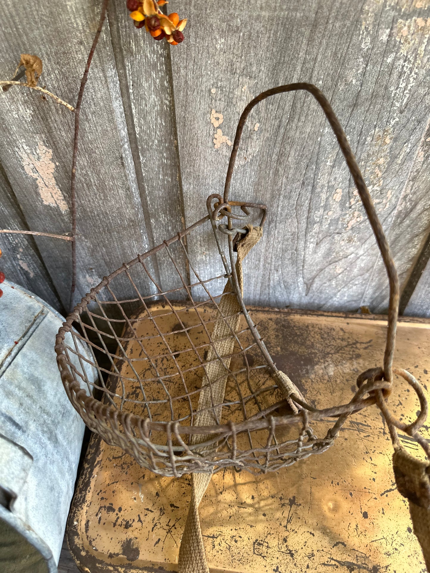 Rusty Metal Wire Muzzle With Strap