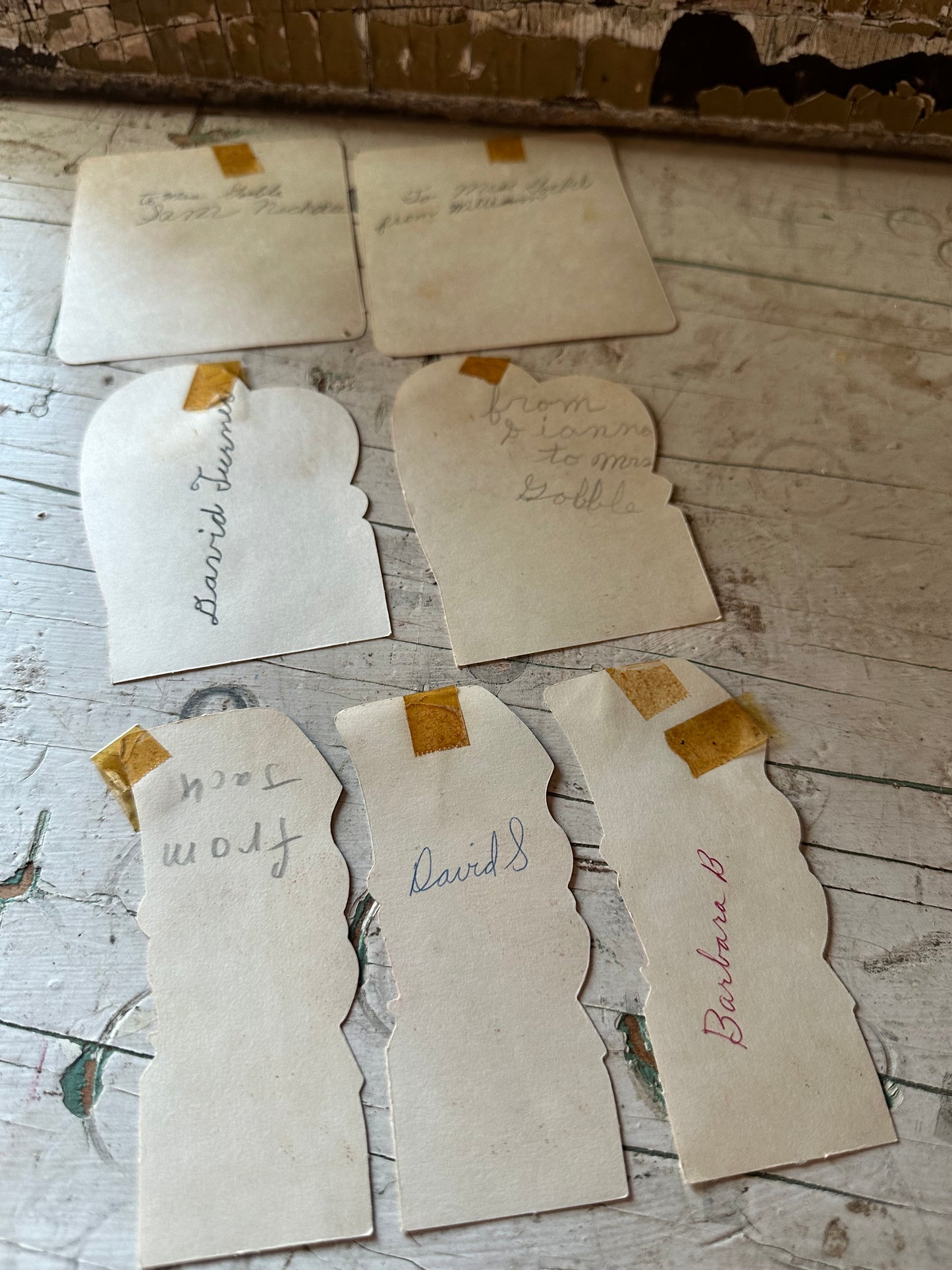 Valentine Teacher Cards Set of 7