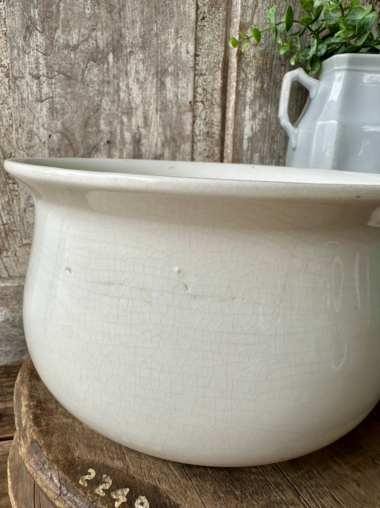 Ironstone Chamber Pot D.E. McNicol East Liverpool