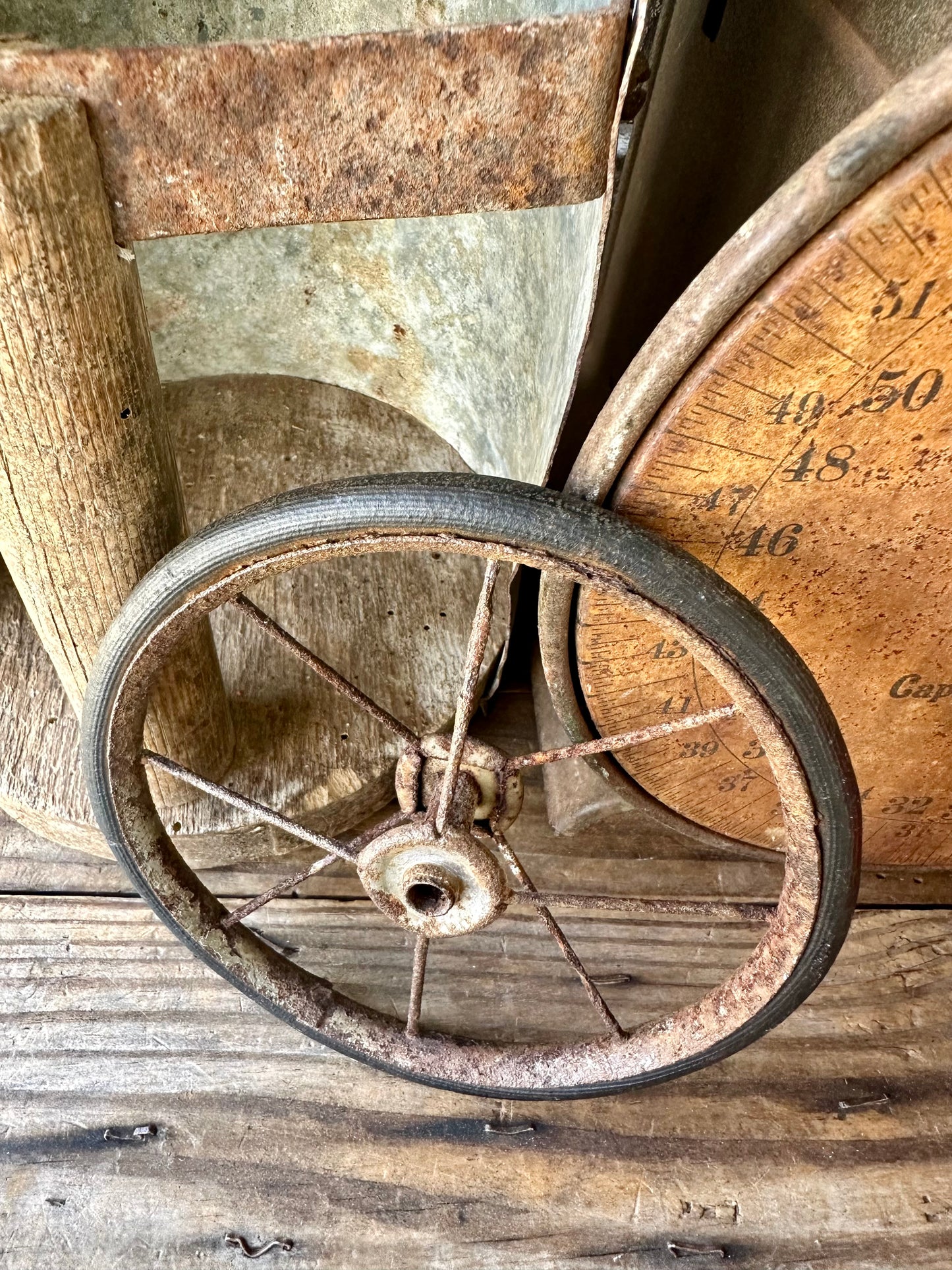 Rusty Metal Wheel 5 1/2"