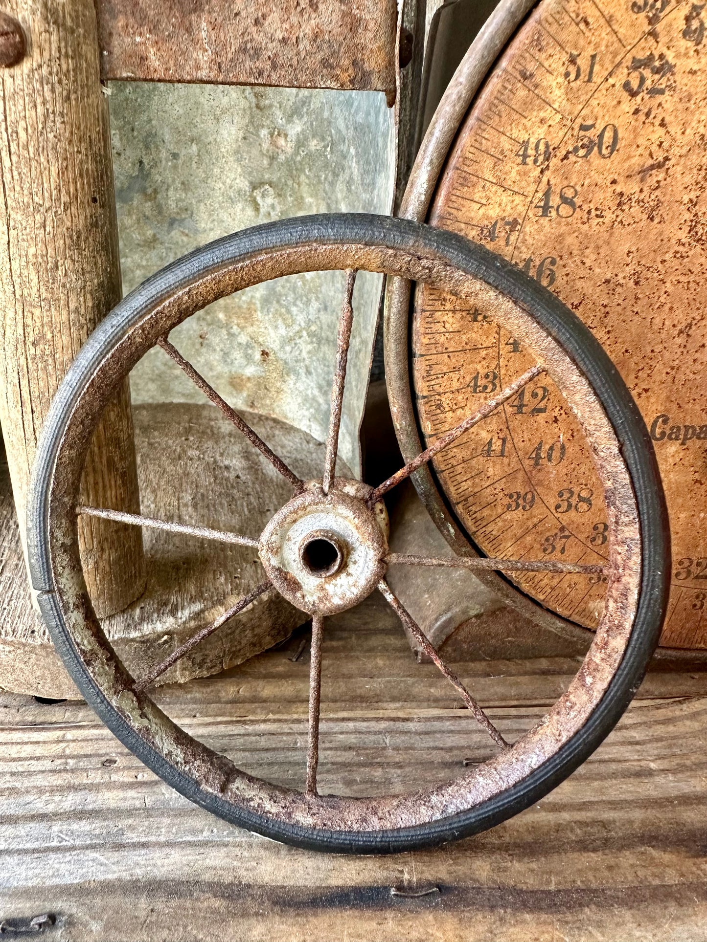 Rusty Metal Wheel 5 1/2"