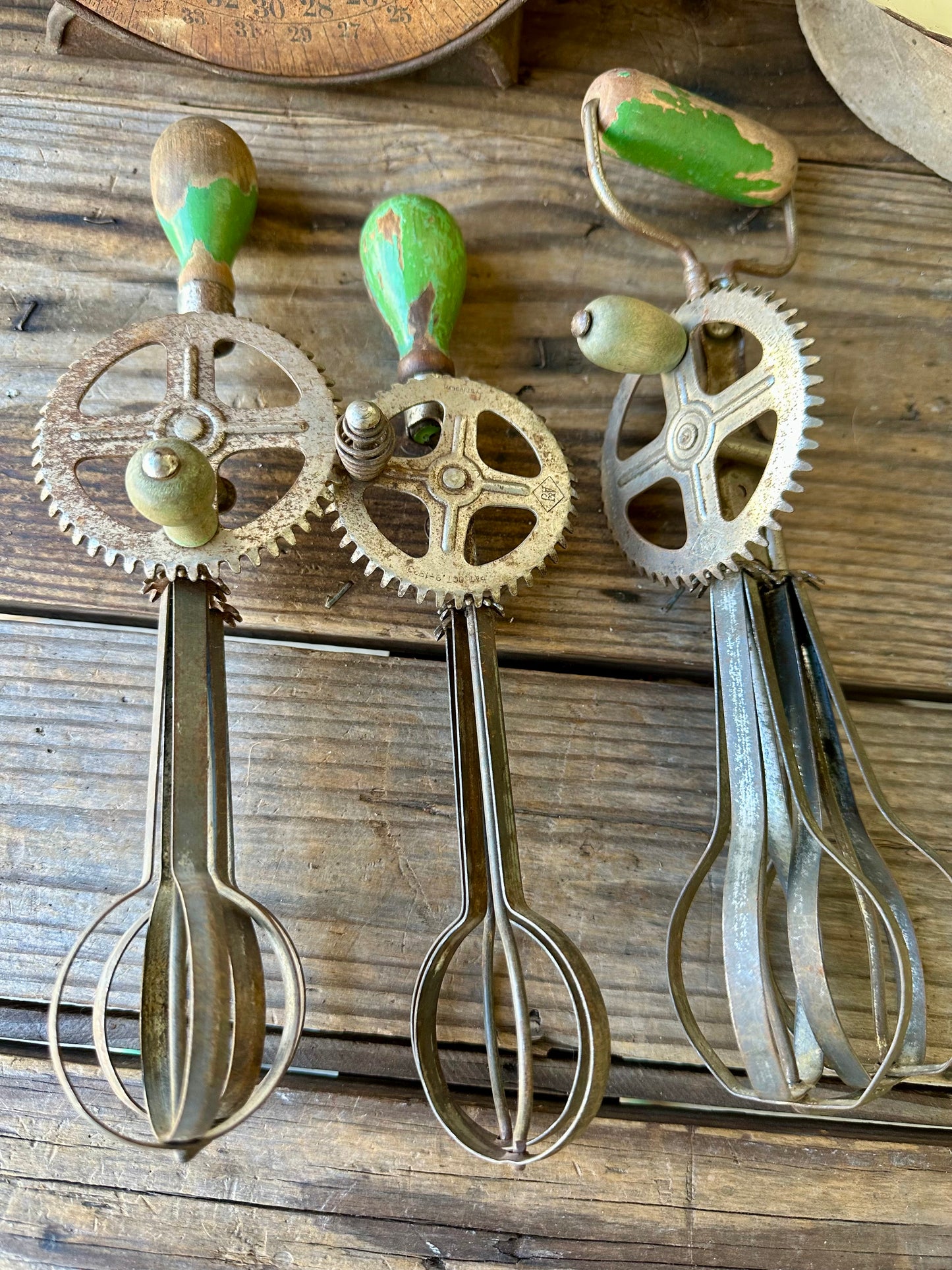 Hand Mixers Green Handle Set Of Three