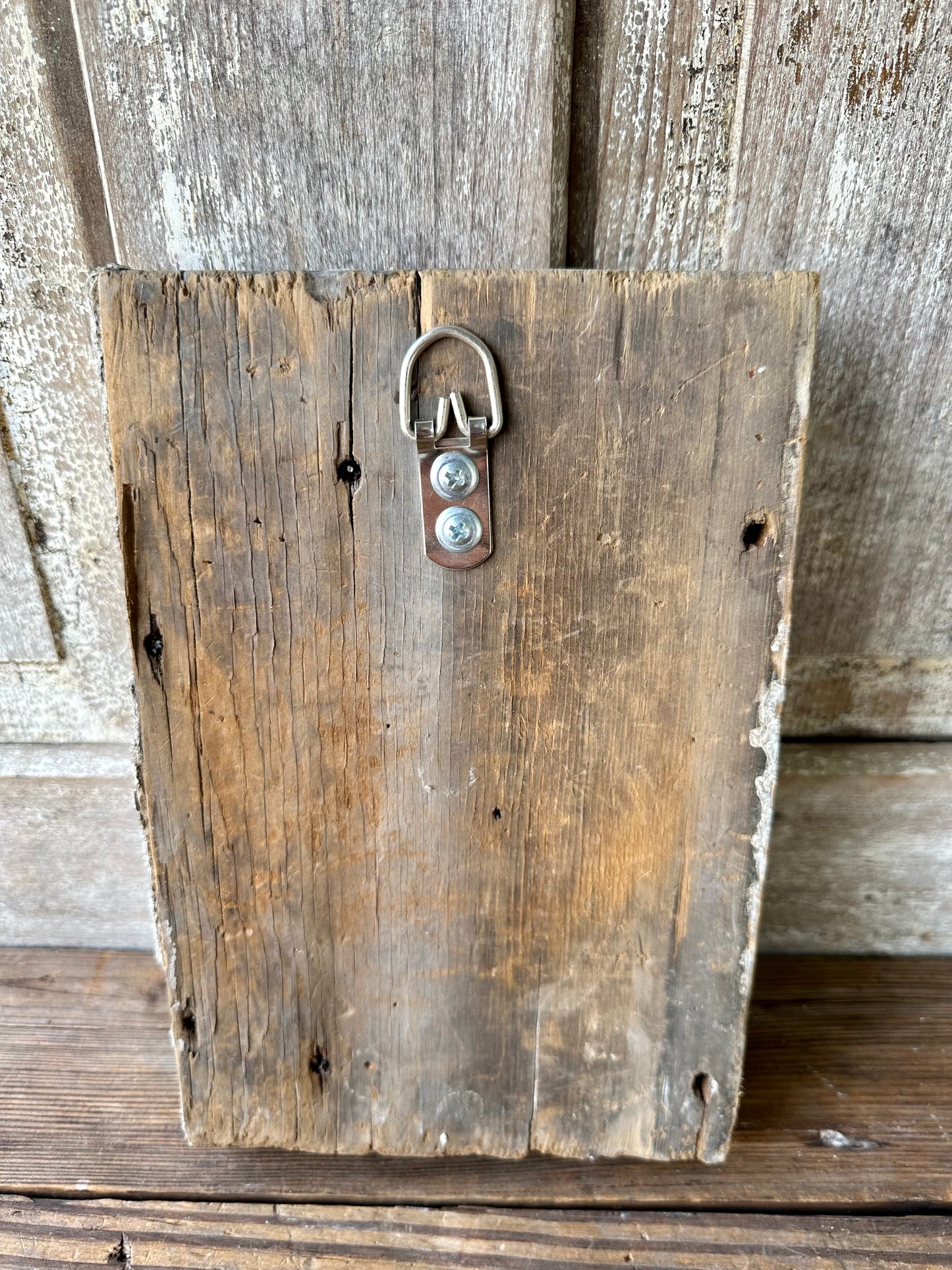 Architectural Salvage Chippy White Hanging Piece