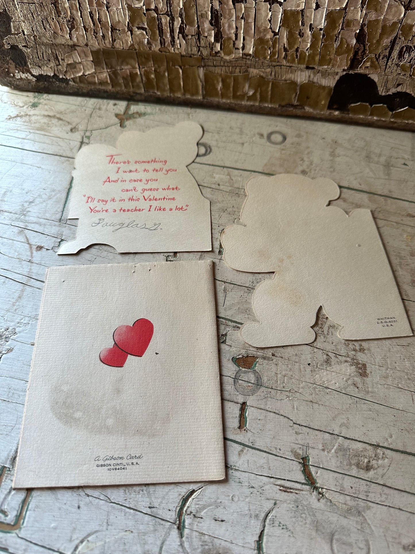 Valentine Teacher Cards Set Of 3