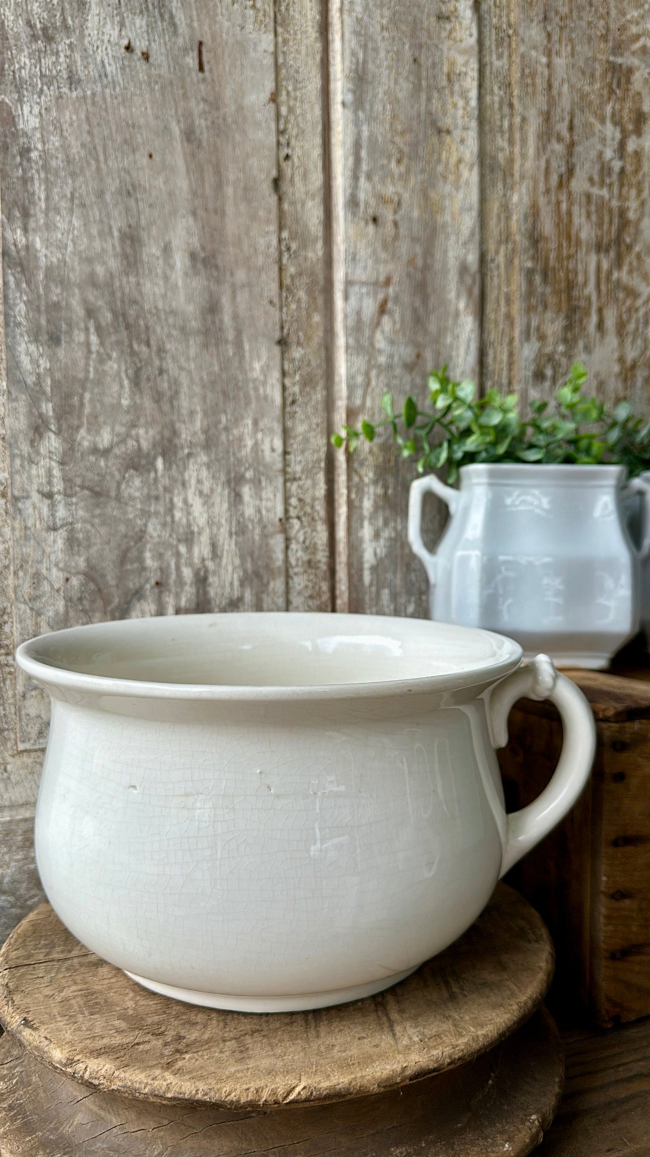 Ironstone Chamber Pot D.E. McNicol East Liverpool