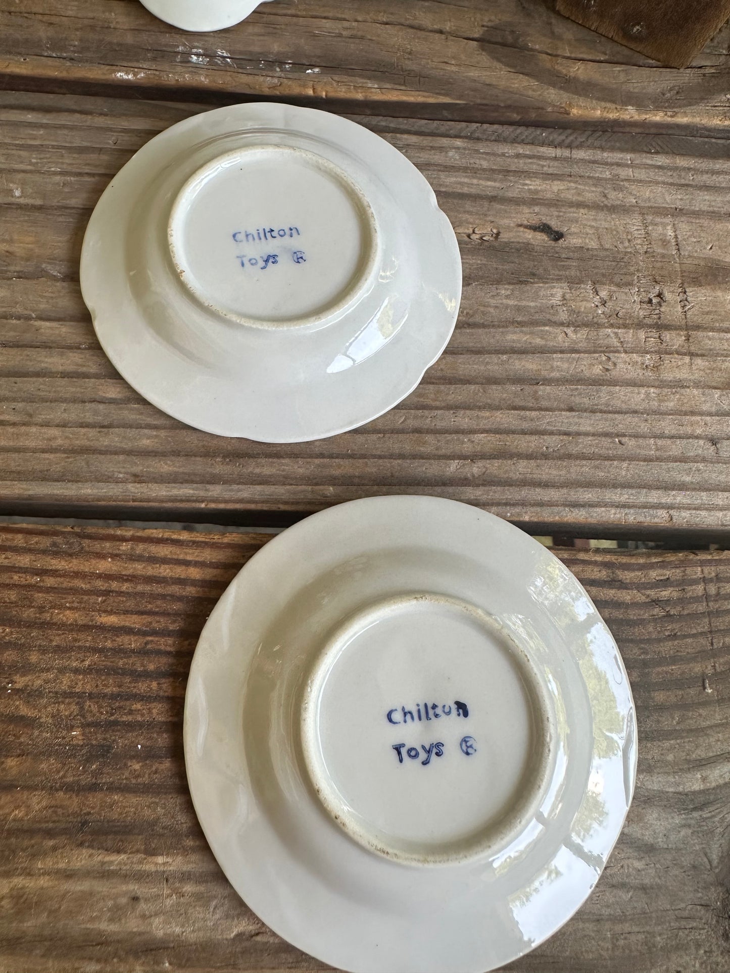 Chilton Toy Plates Set Of Two
