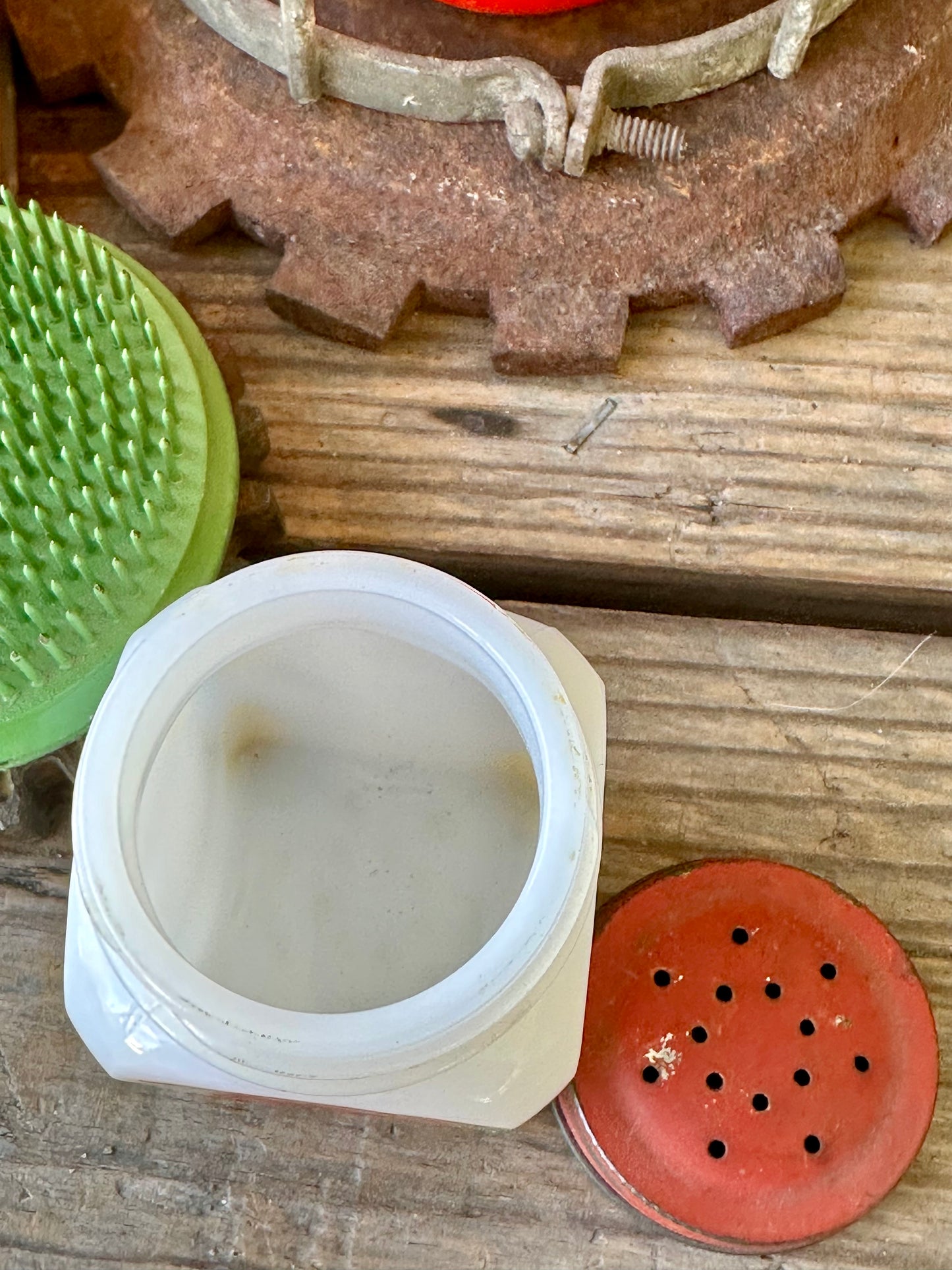 Milk Glass Pepper Shaker