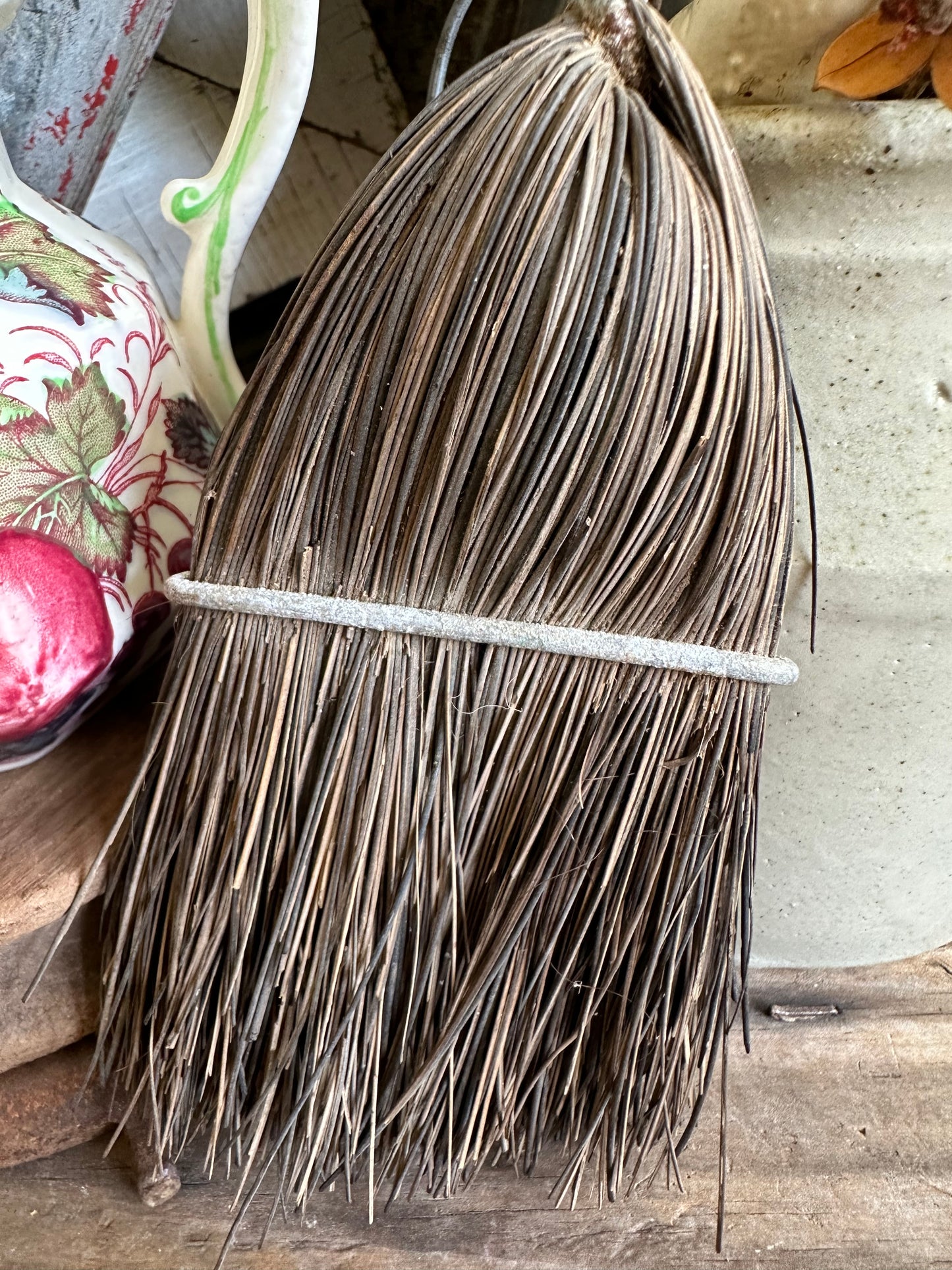 Whisk Broom With Metal Wire Handle