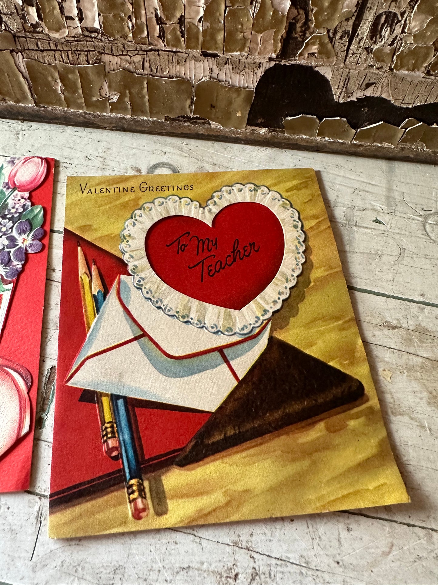 Valentine Teacher Cards Set Of 2