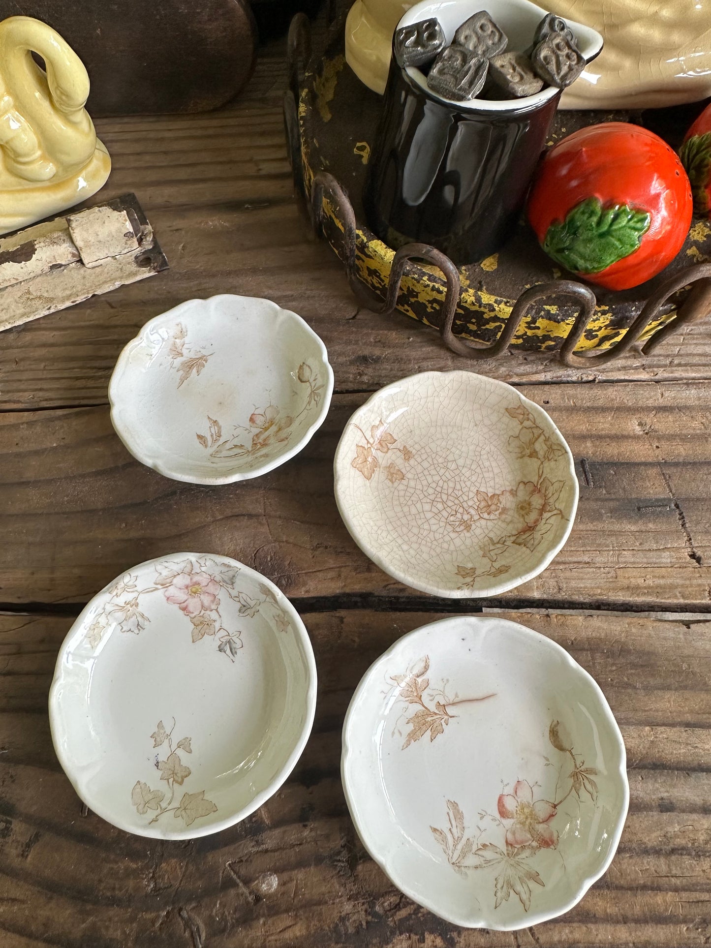 Butter Pats Set Of Four Transferware Johnson Bros England