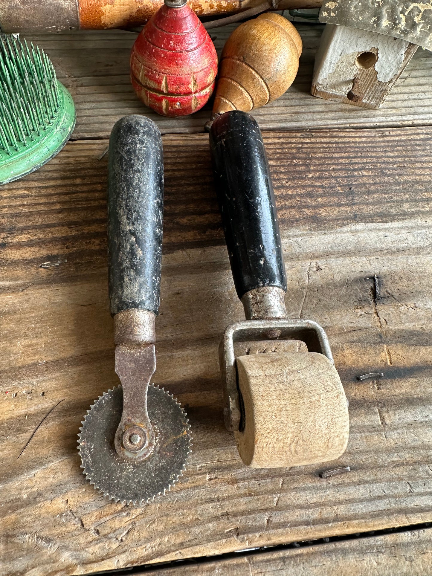 Tools Set Of Two Black Handle