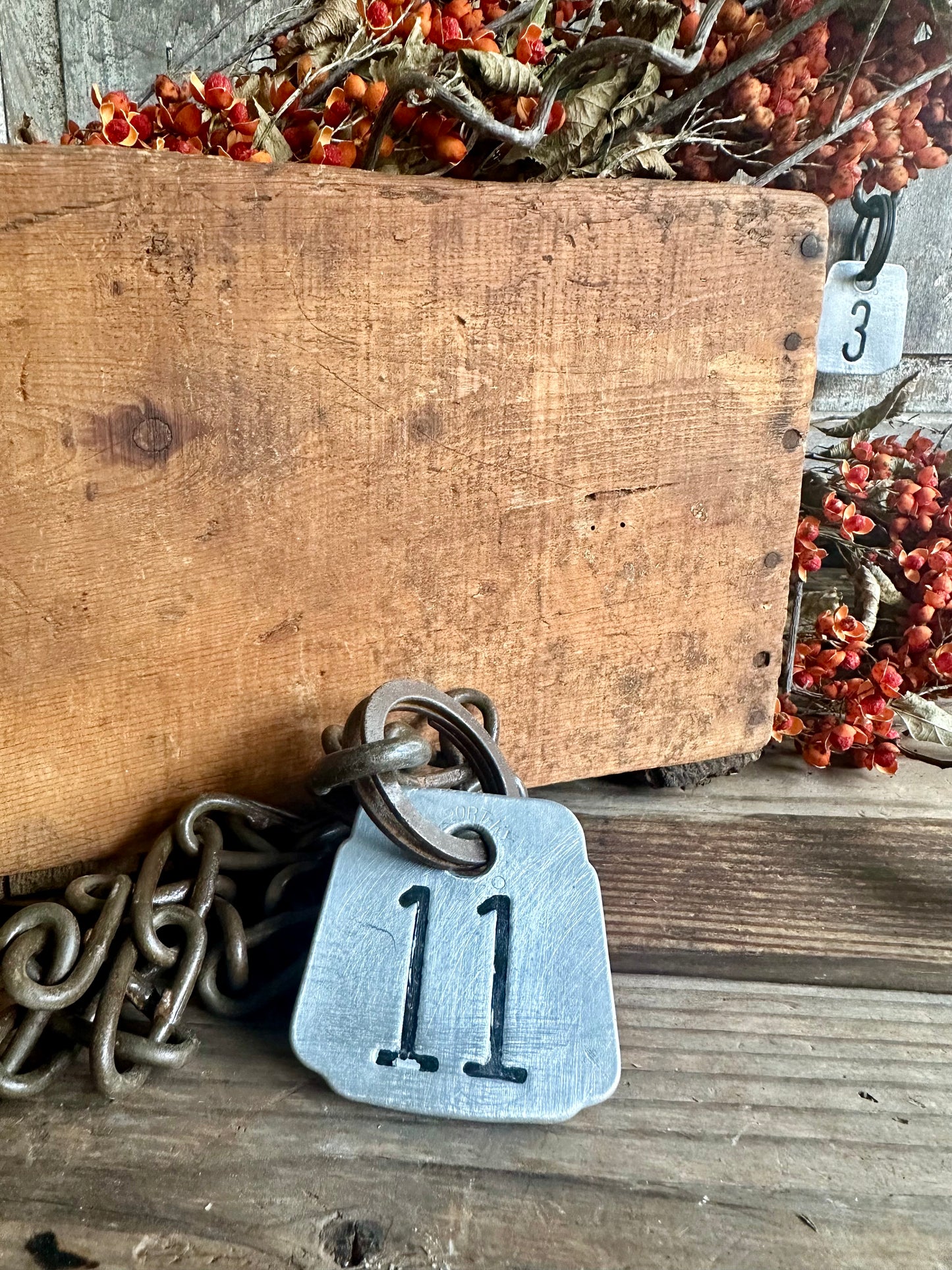 Cattle Tag With Chain #11