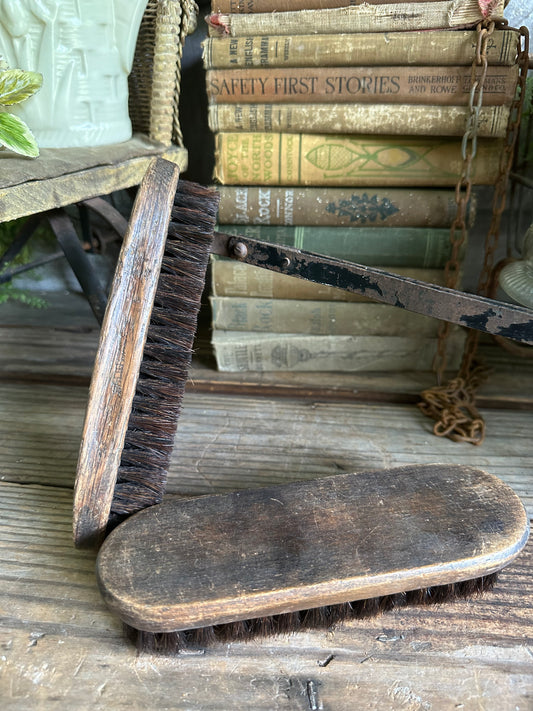 Brushes Set Of Two Wood Handle
