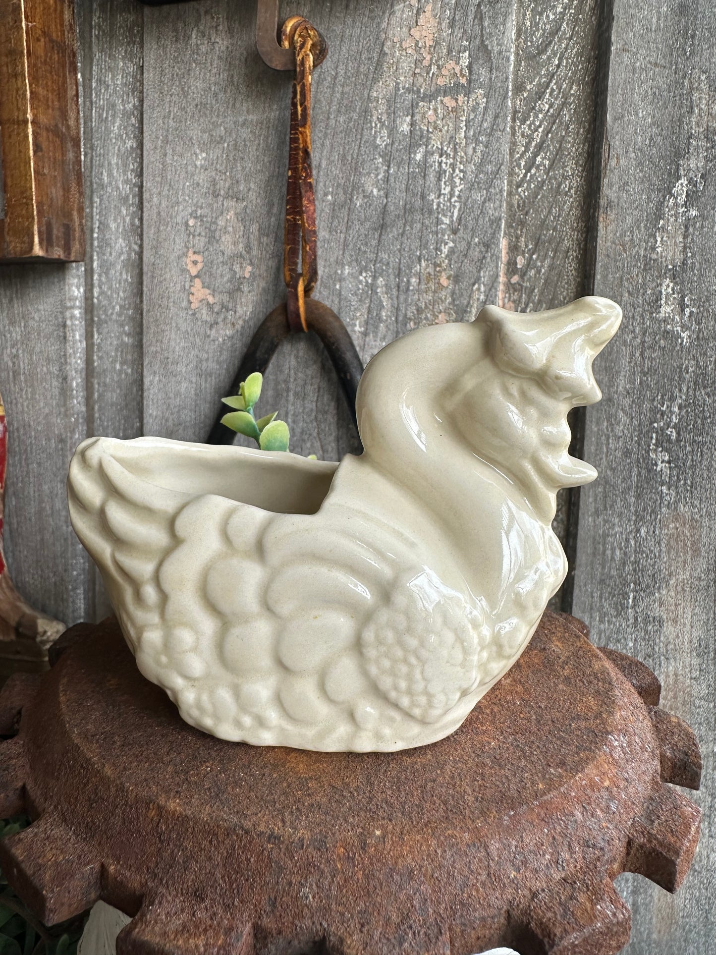 Planter Mother Goose/Swan