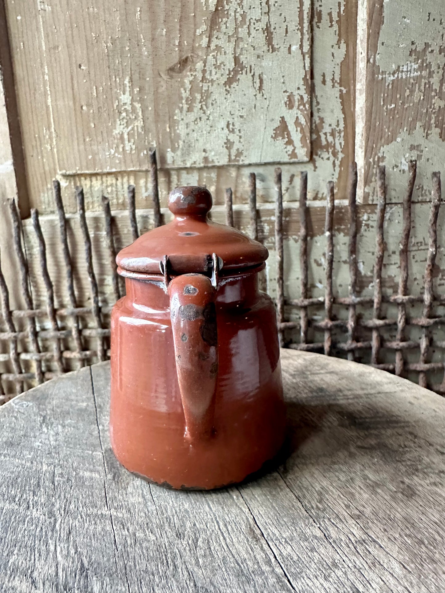 Enamelware Small Tea Pot