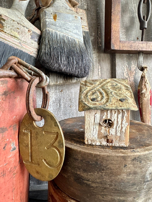 Bitty Birdhouse Handmade (Decor Only)