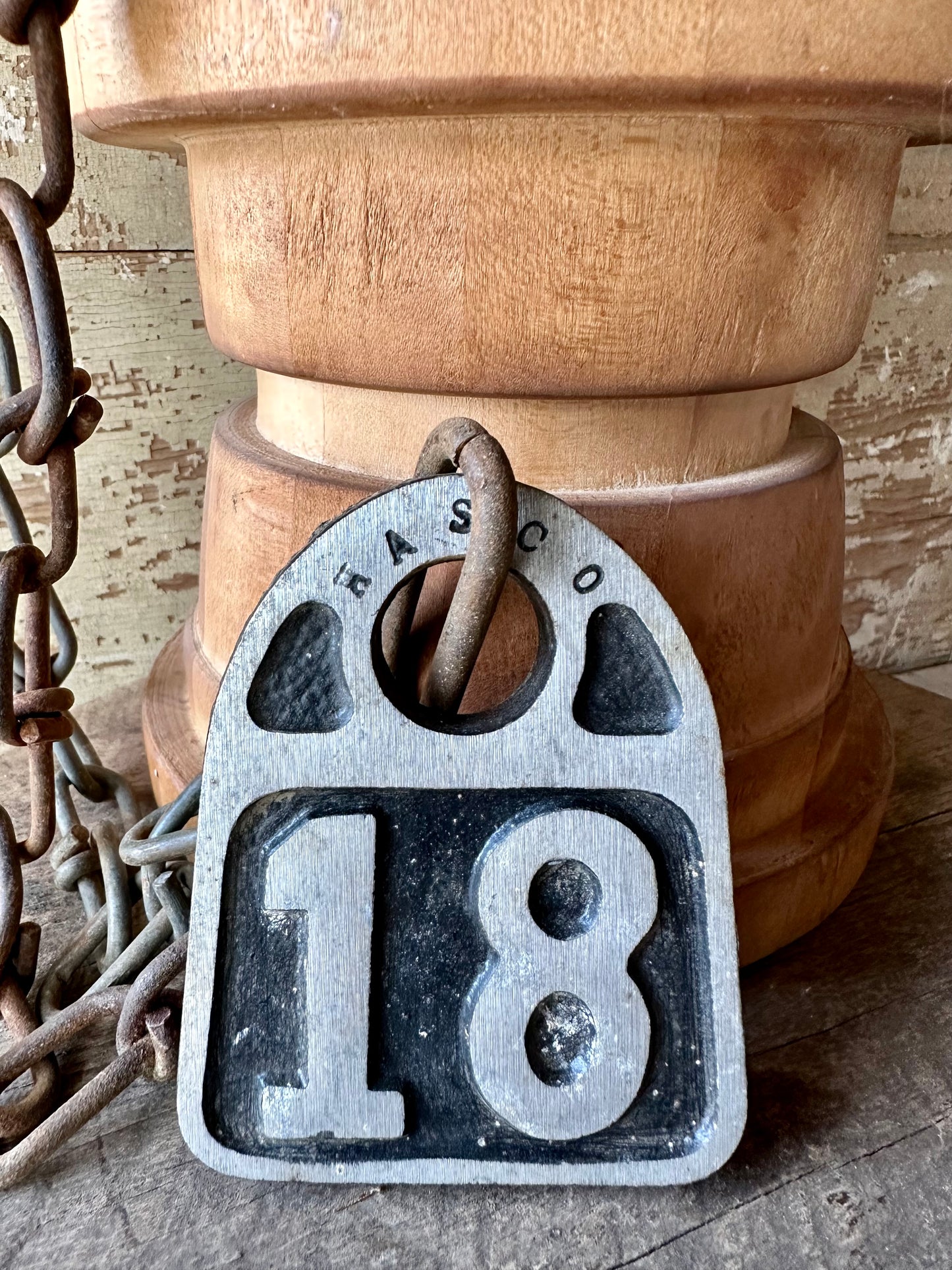 Cattle Tag With Chain #18