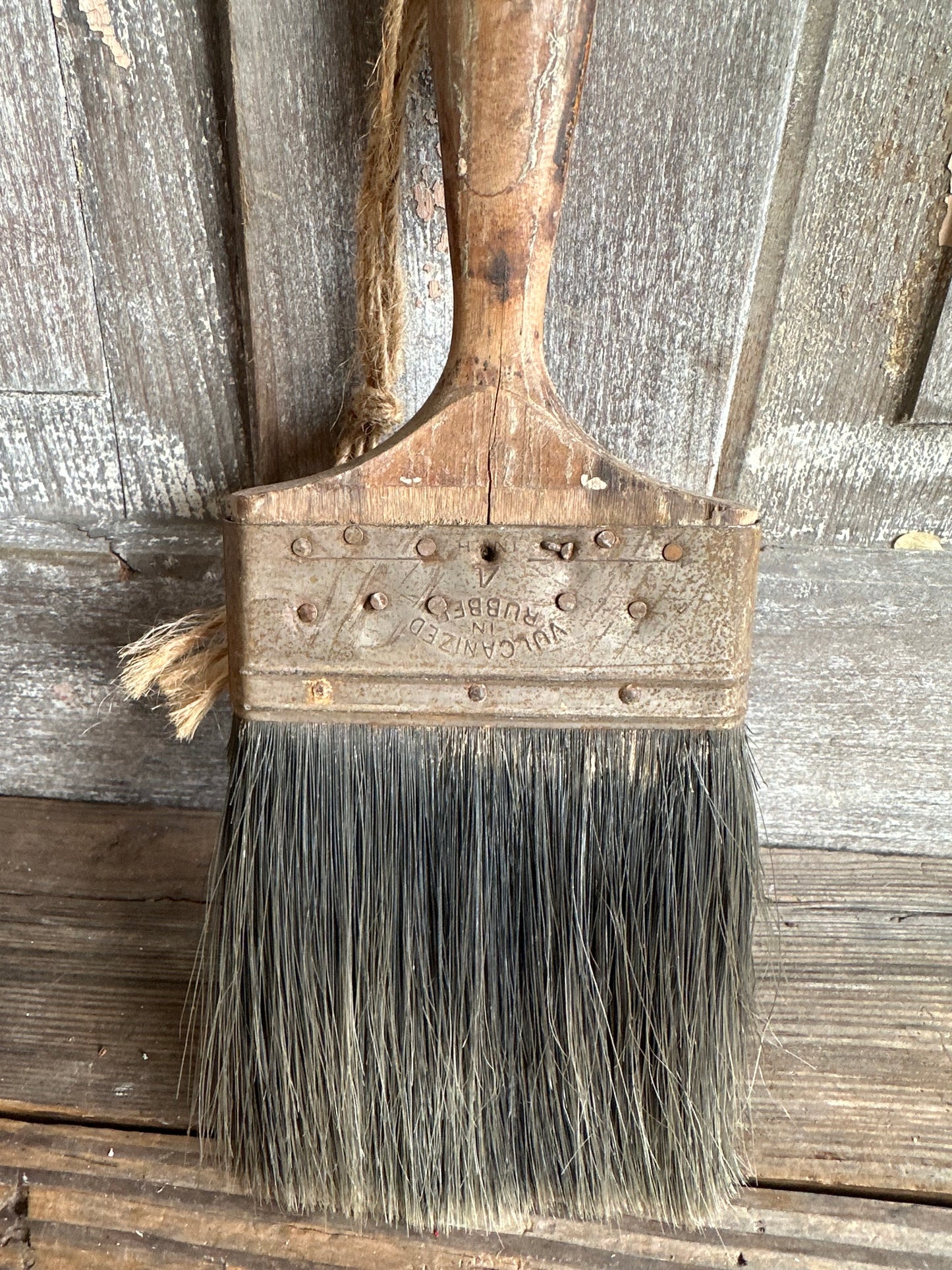 Paint Brush Weathered Wood Handle