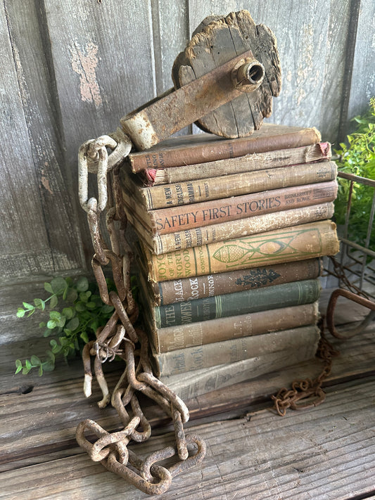 Wood Pulley With Chain