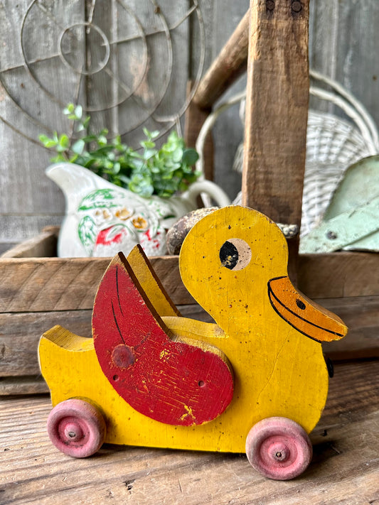 Duck Wood Rolling Toy