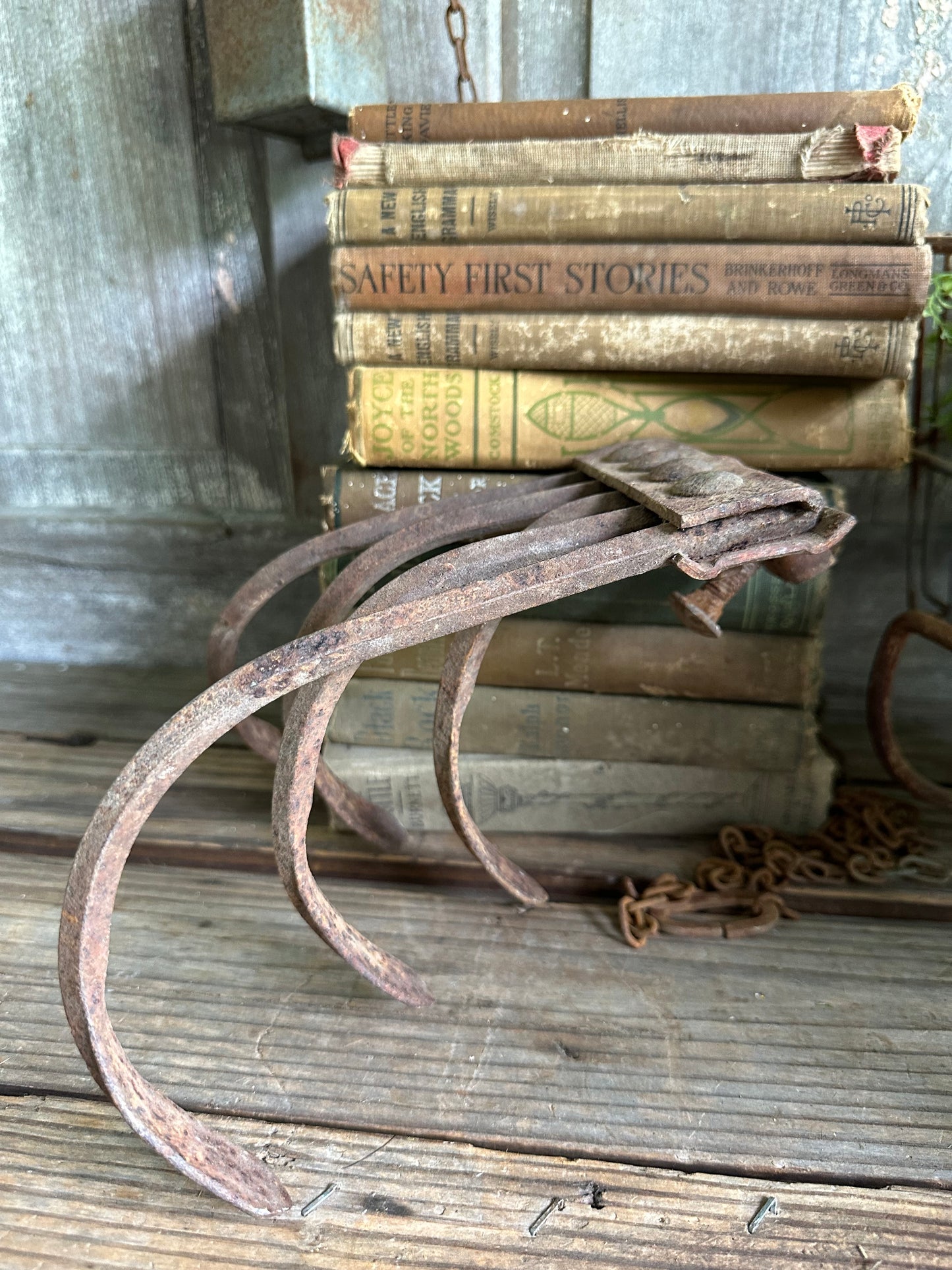 Plow Cultivator Head Rusty Metal