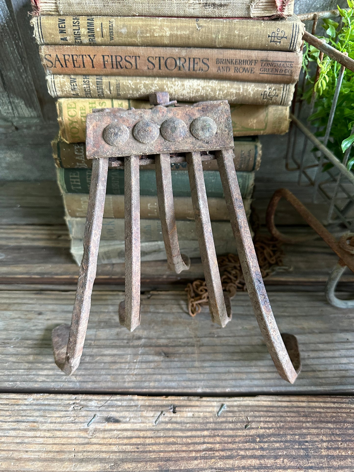 Plow Cultivator Head Rusty Metal