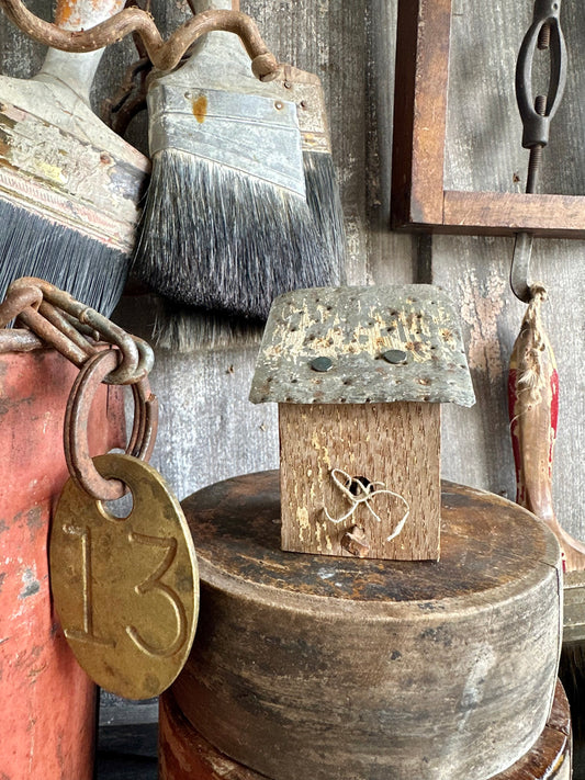 Bitty Birdhouse Handmade (Decor Only)