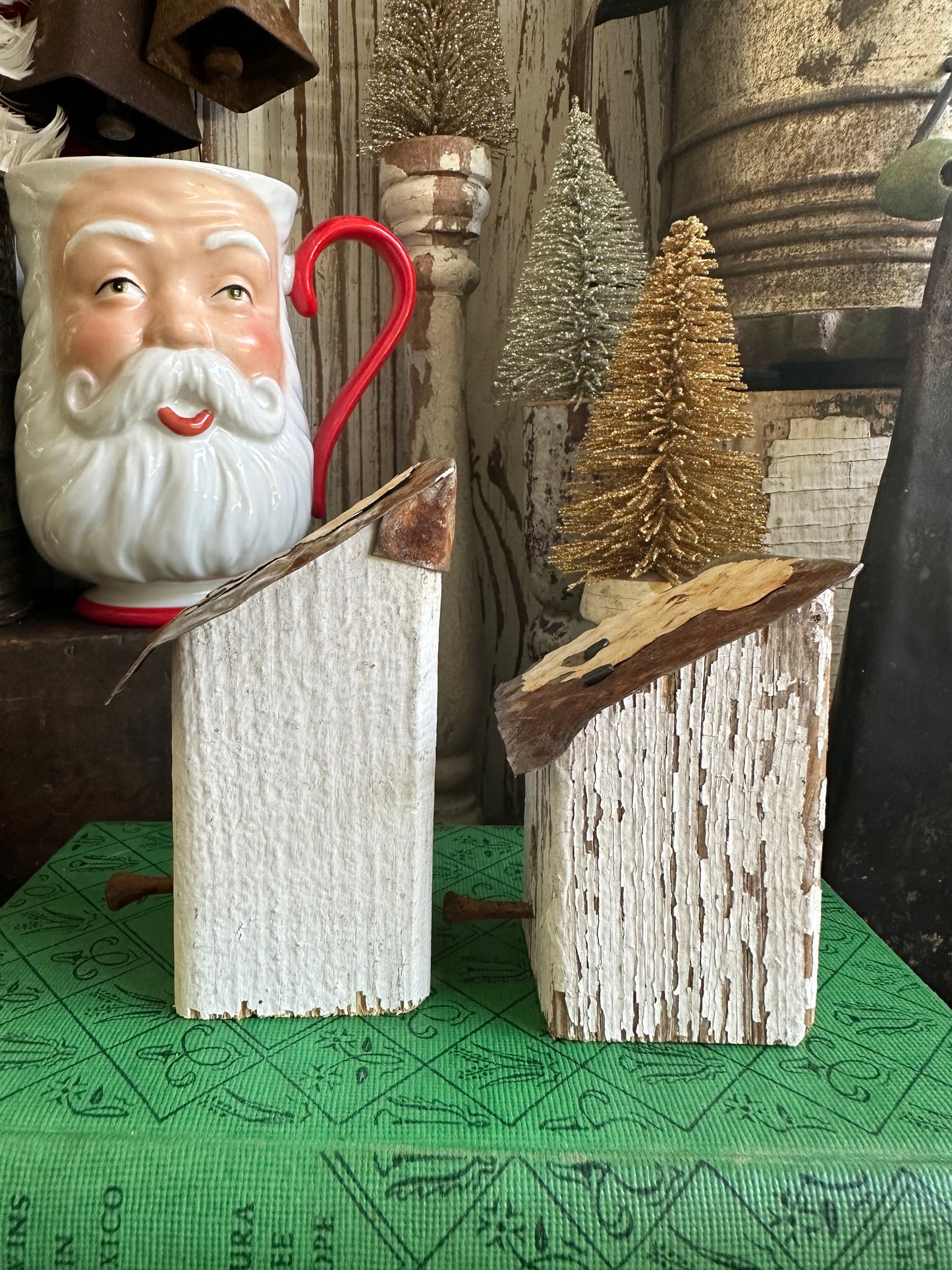 Bitty Birdhouses Set Of Two Handmade