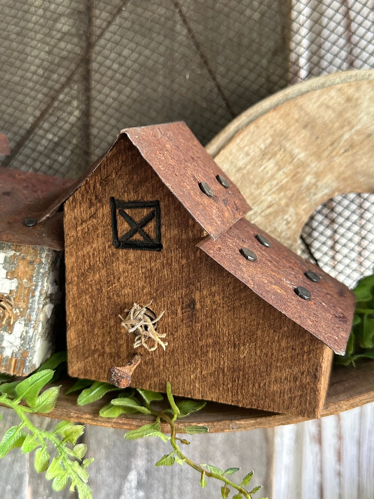 Bitty Birdhouse Handmade (Decor Only)