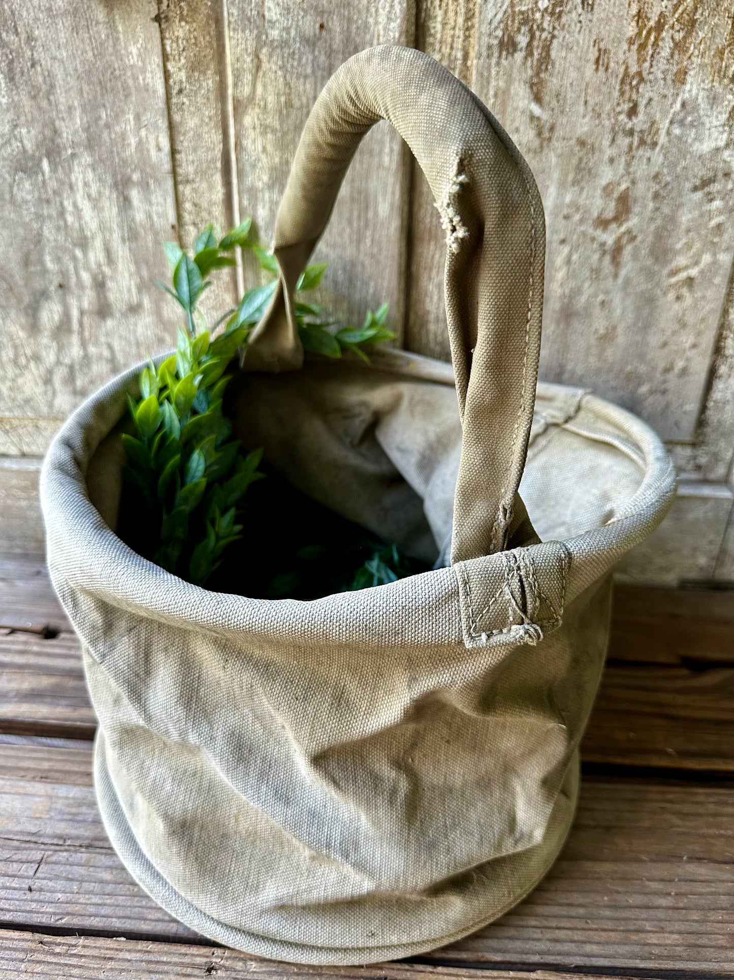 Canvas Collapsible Water Bucket Bag