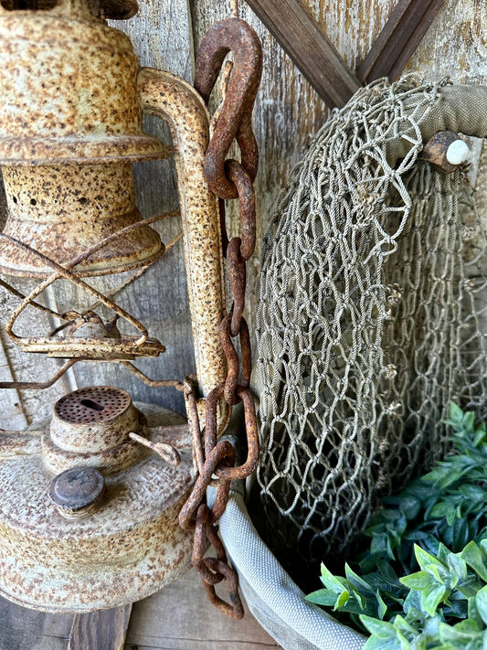 Rusty Metal Chain With Hook